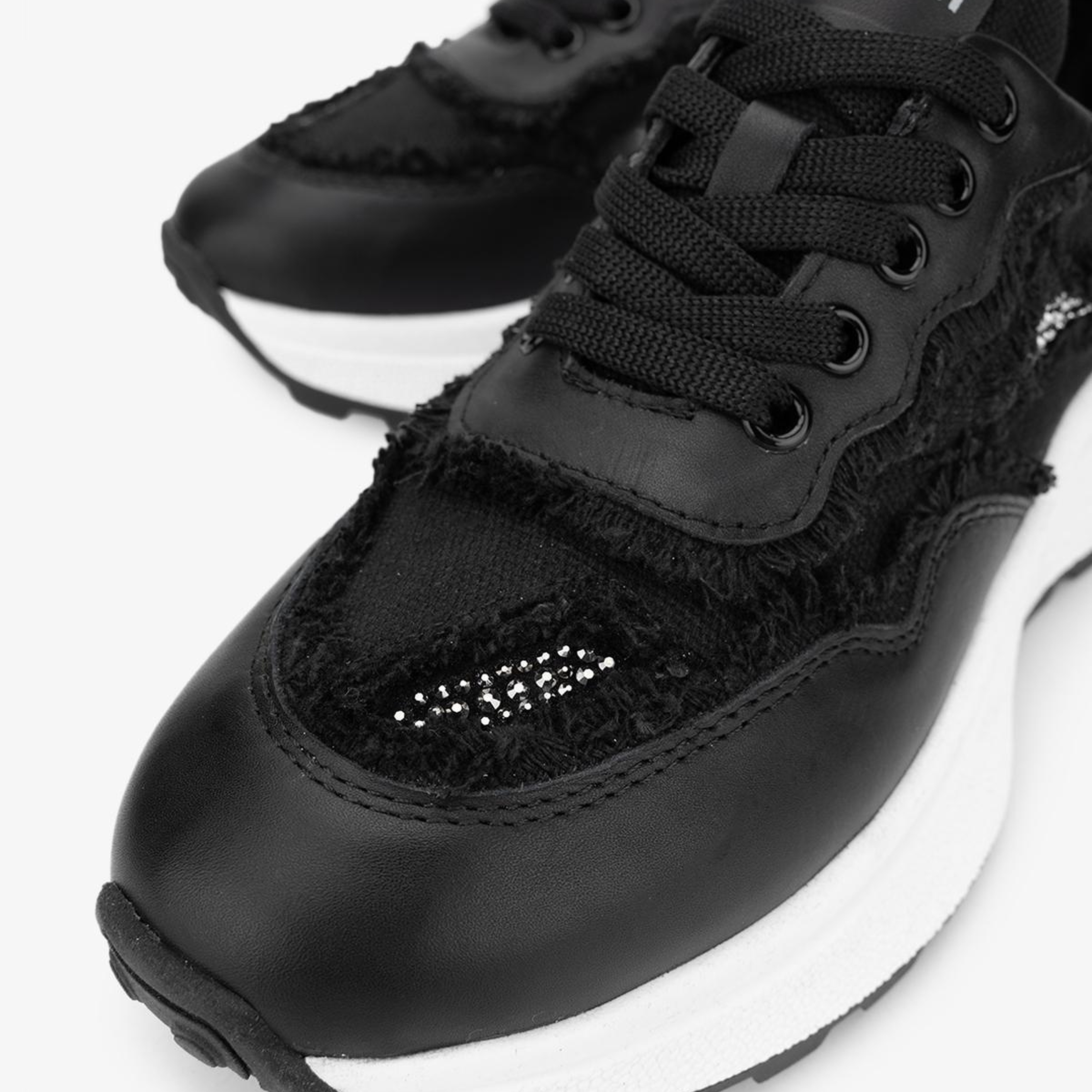 Valmenti Kadın Hakiki Deri Siyah Sneakers & Spor Ayakkabı