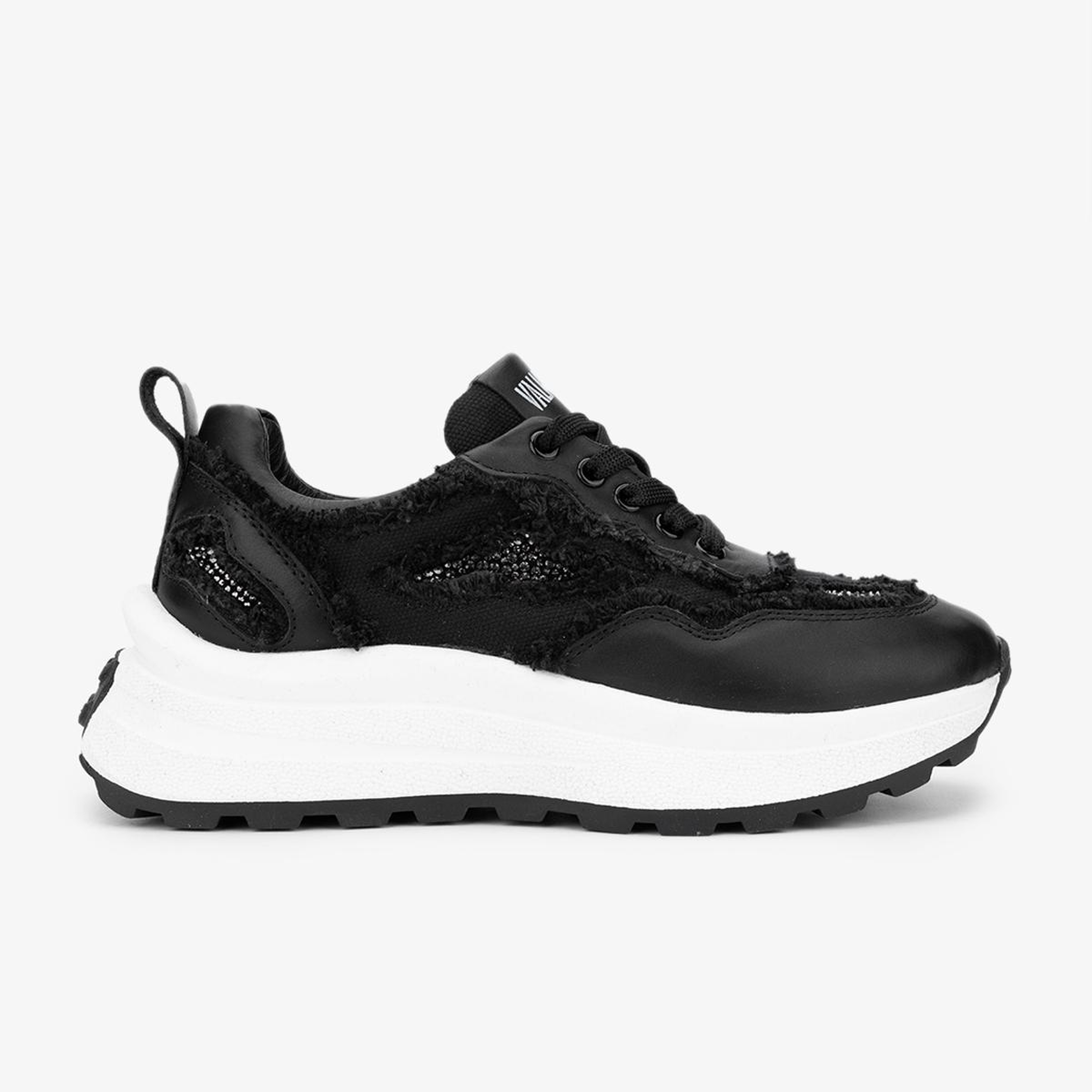 Valmenti Kadın Hakiki Deri Siyah Sneakers & Spor Ayakkabı