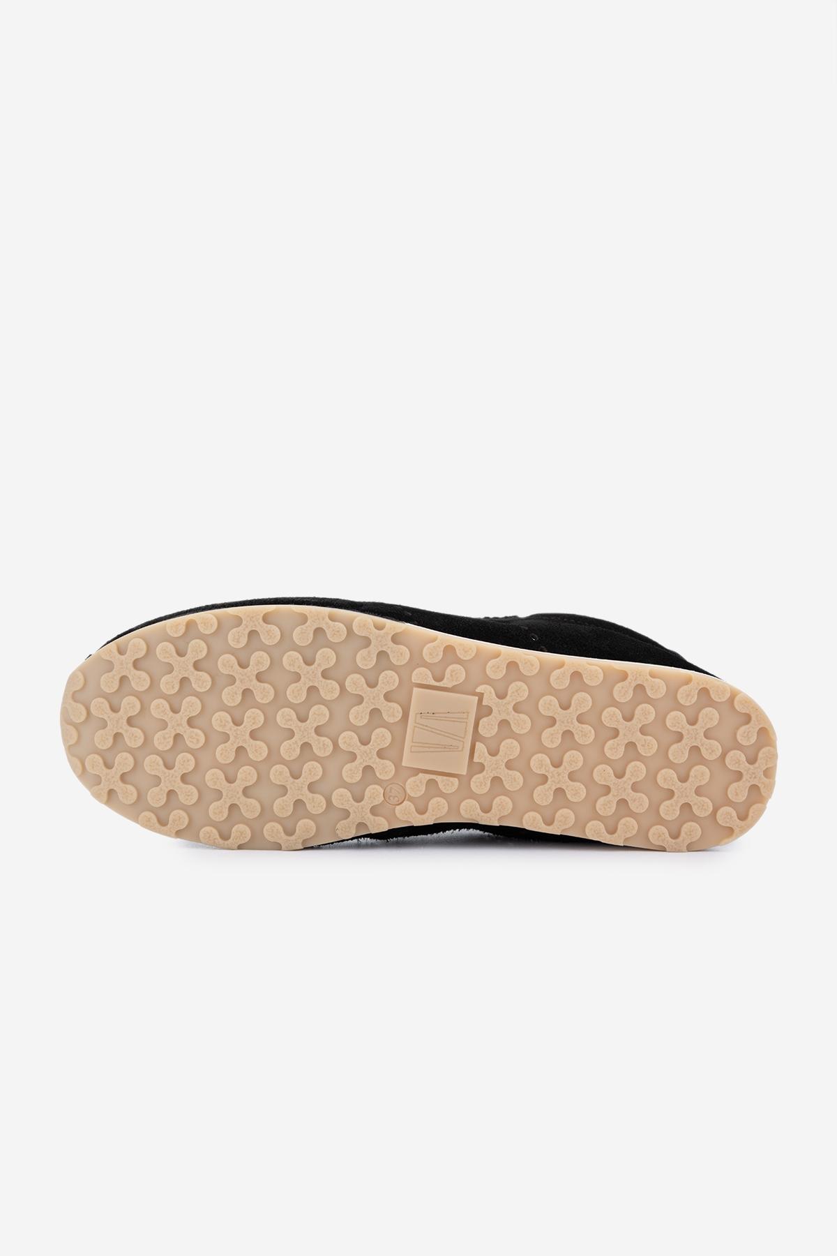 Valmenti Kadın Hakiki Deri Siyah Süet Sneakers & Spor Ayakkabı