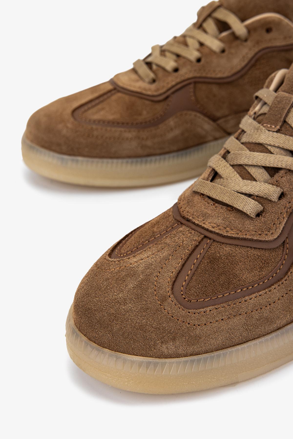 Valmenti Kadın Hakiki Deri Taba Süet Sneakers & Spor Ayakkabı