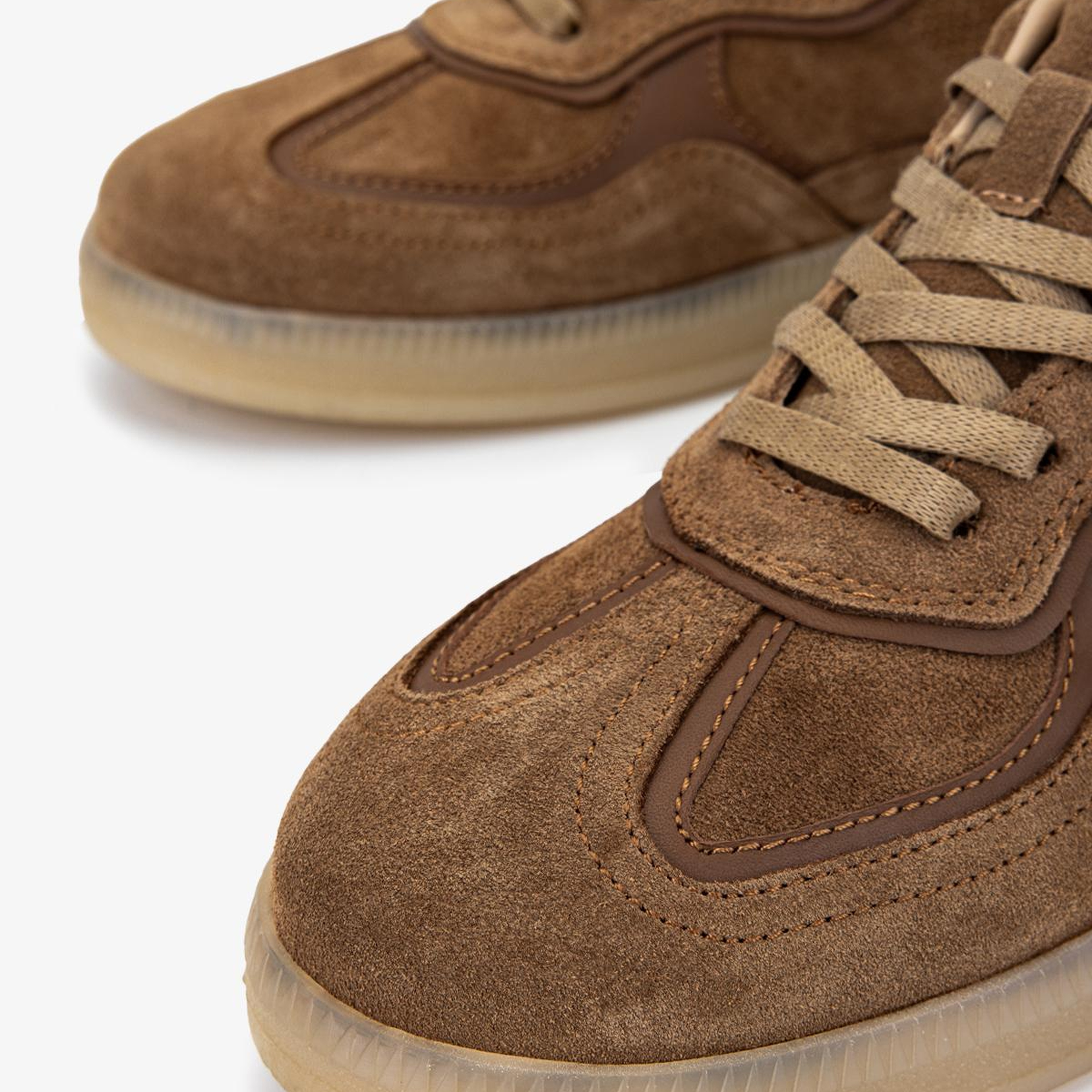 Valmenti Kadın Hakiki Deri Taba Süet Sneakers & Spor Ayakkabı