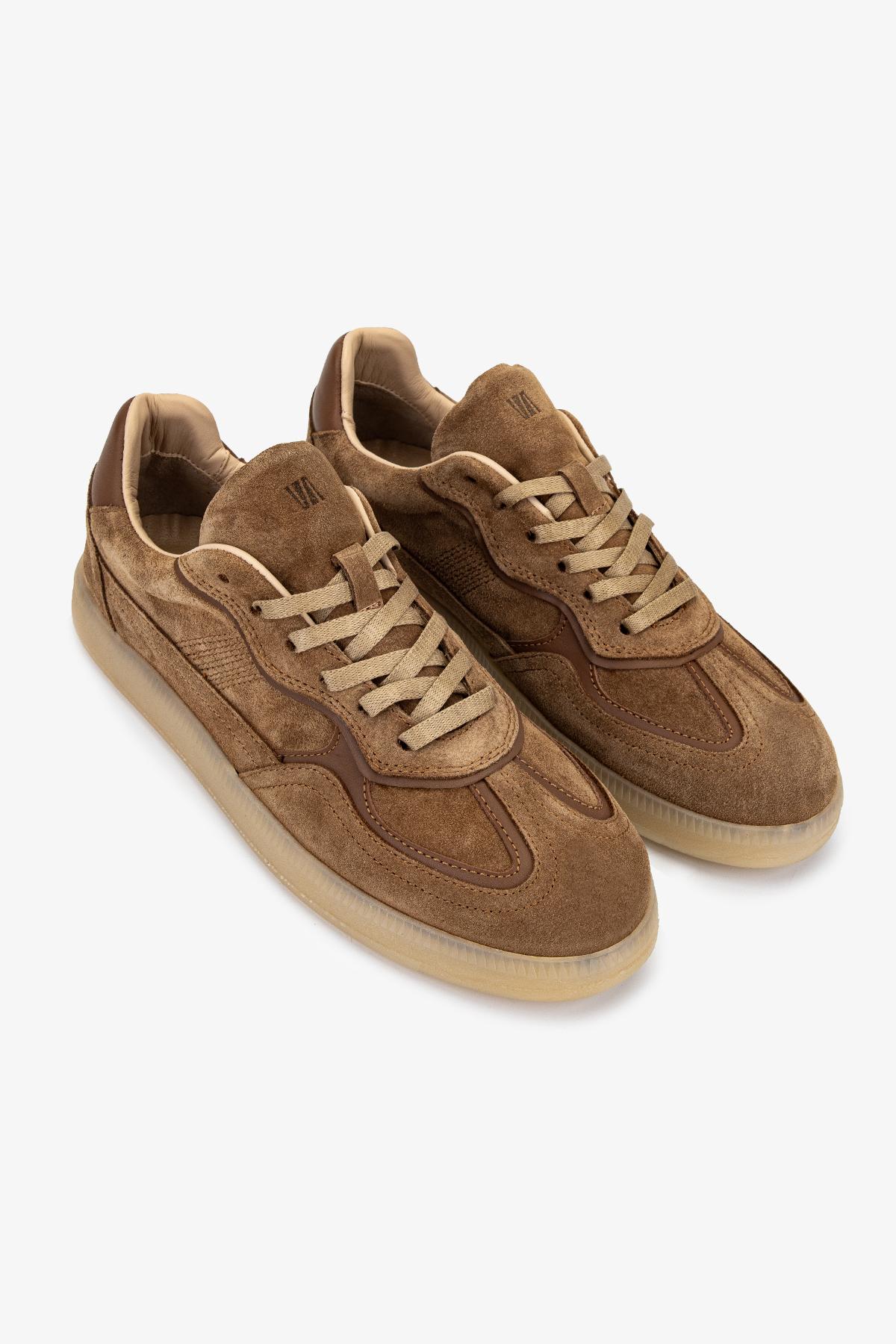 Valmenti Kadın Hakiki Deri Taba Süet Sneakers & Spor Ayakkabı