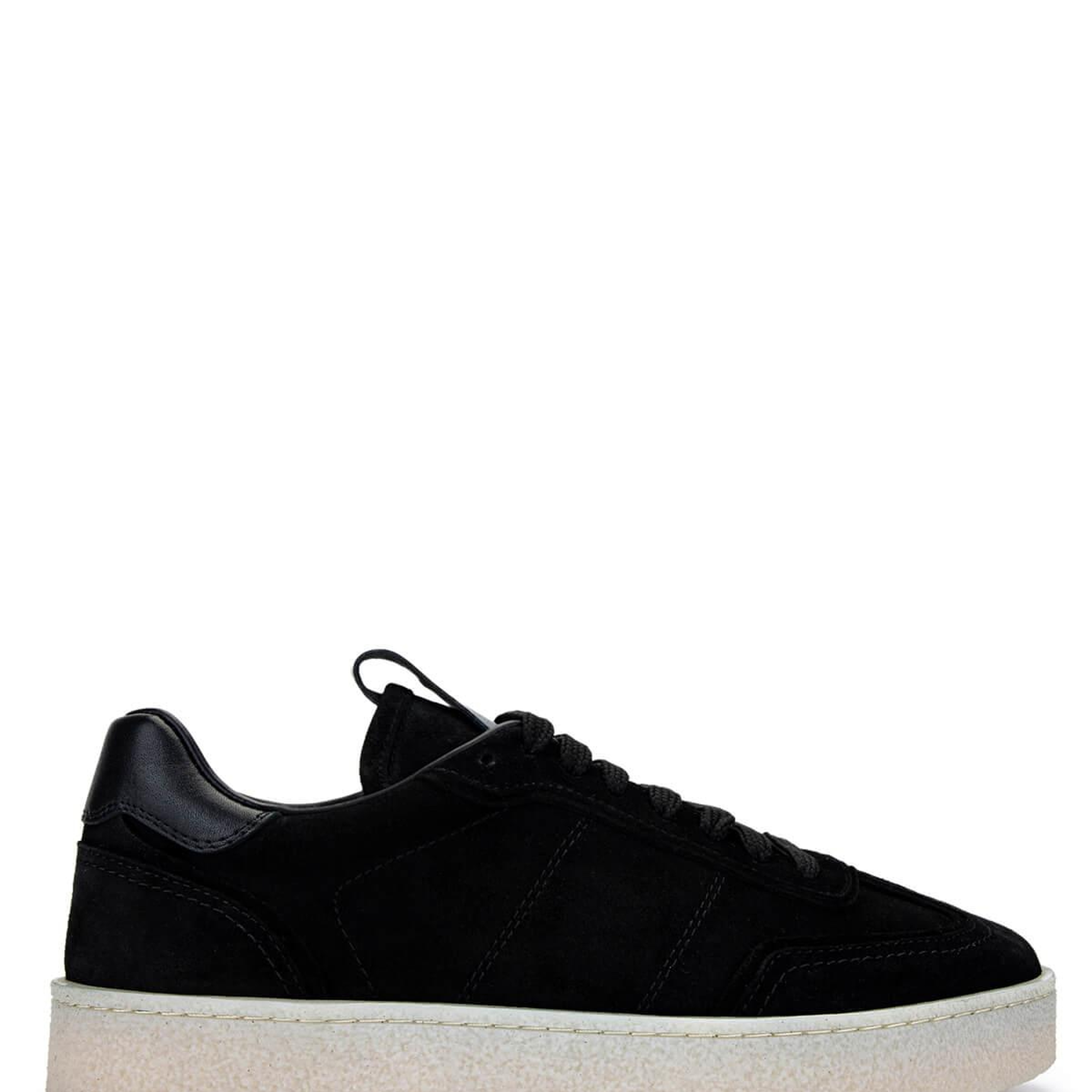 Tamer Tanca Erkek Hakiki Deri Siyah Süet Sneakers & Spor Ayakkabı