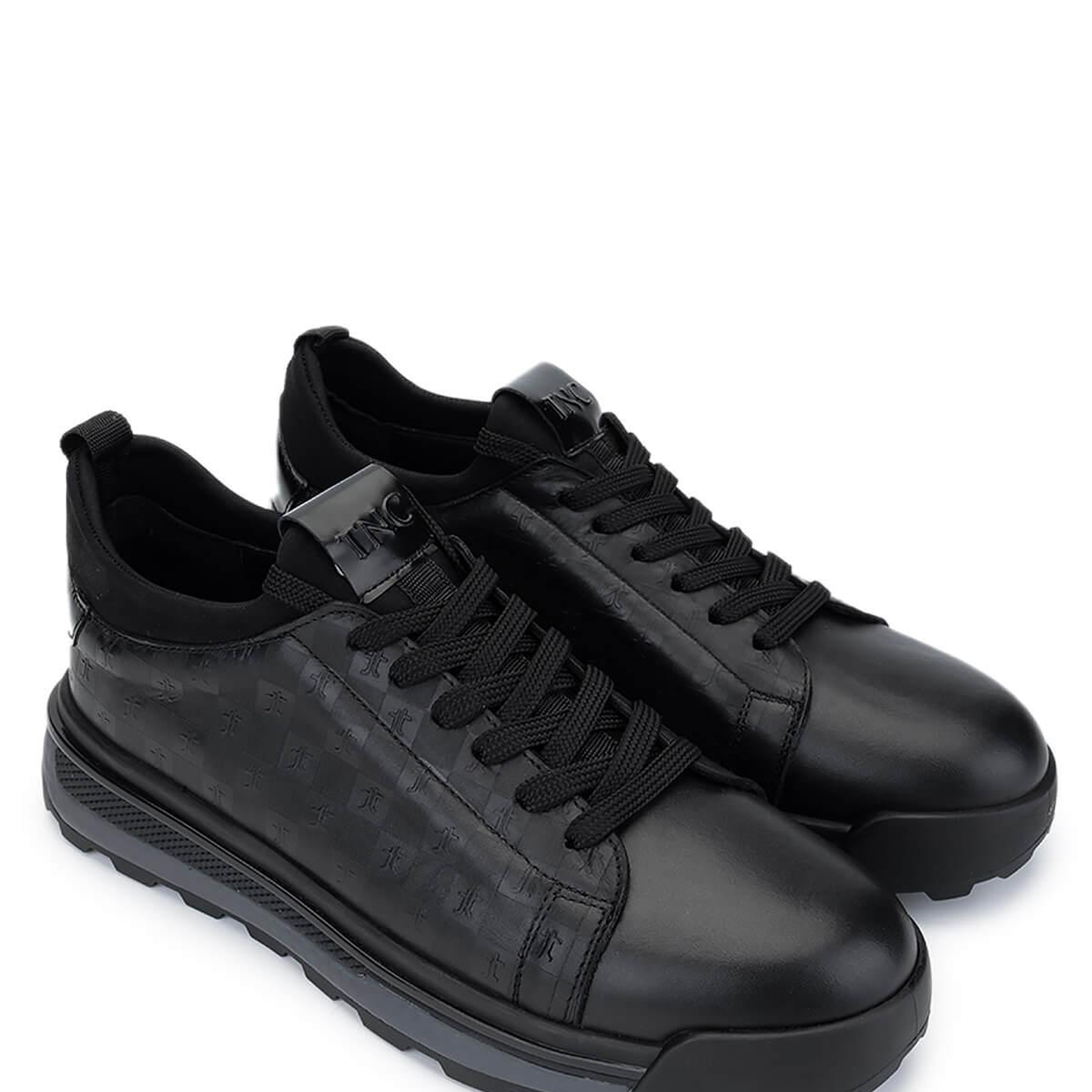 Tamer Tanca Erkek Hakiki Deri Siyah Sneakers & Spor Ayakkabı