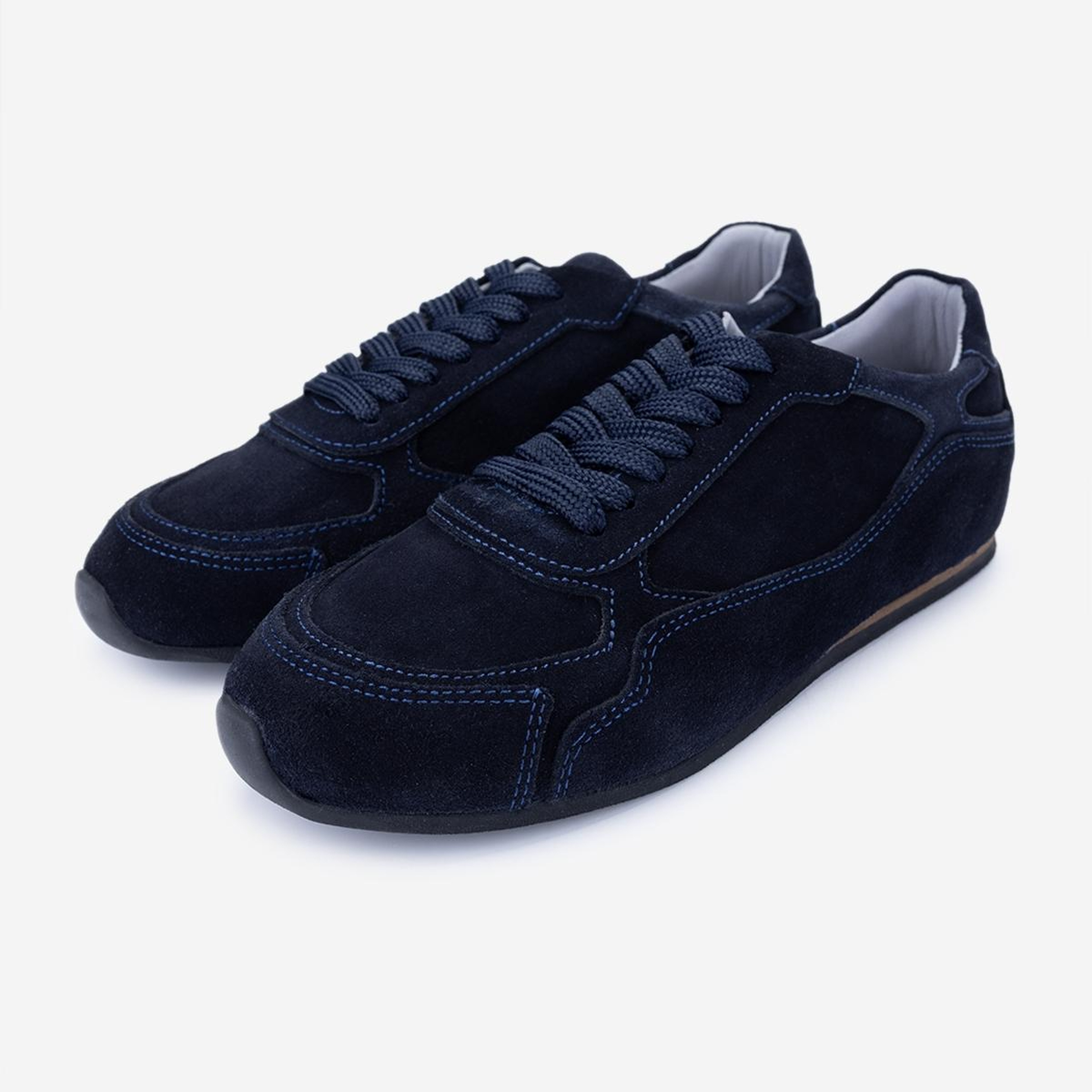 Valmenti Kadın Hakiki Deri Lacivert Süet Sneakers & Spor Ayakkabı