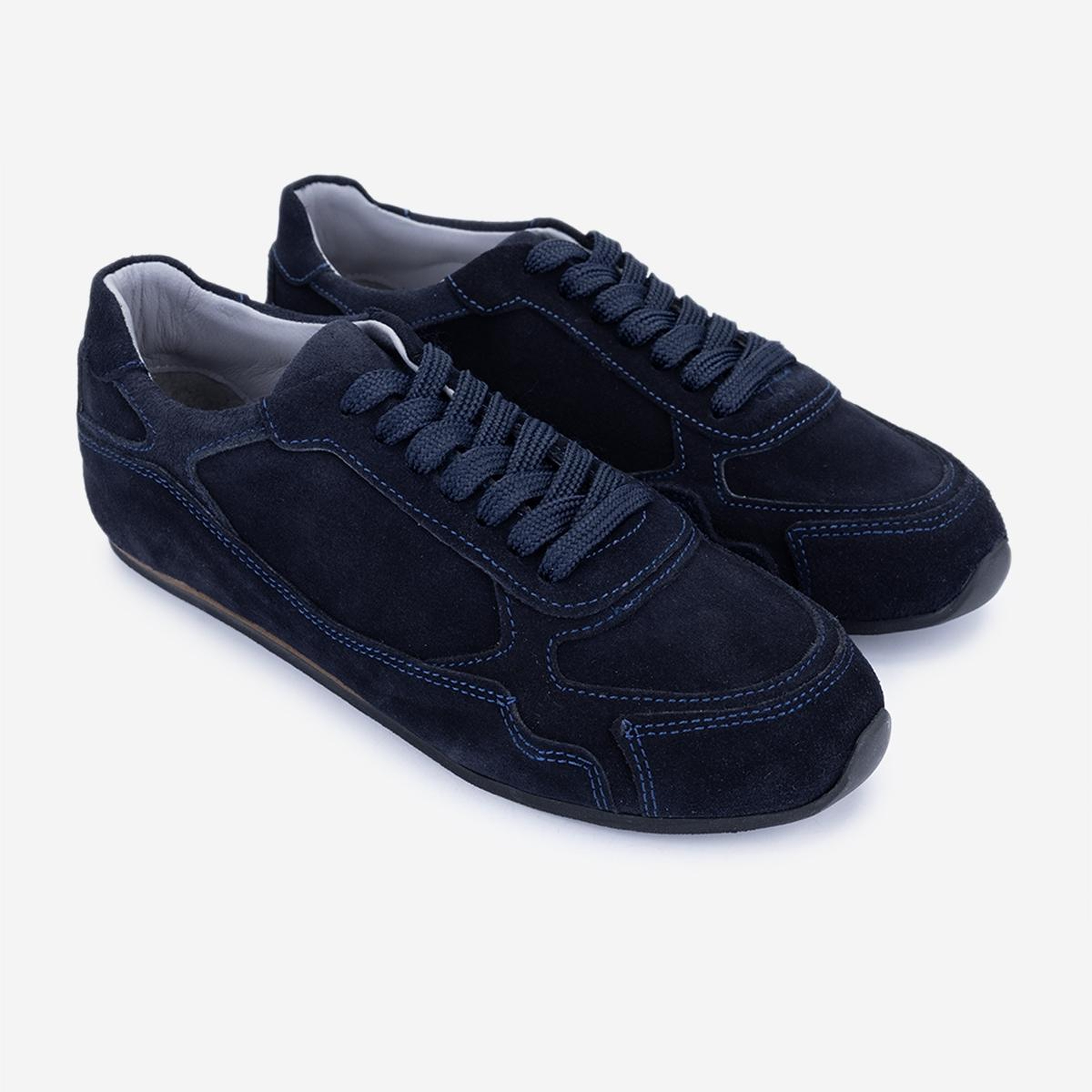 Valmenti Kadın Hakiki Deri Lacivert Süet Sneakers & Spor Ayakkabı