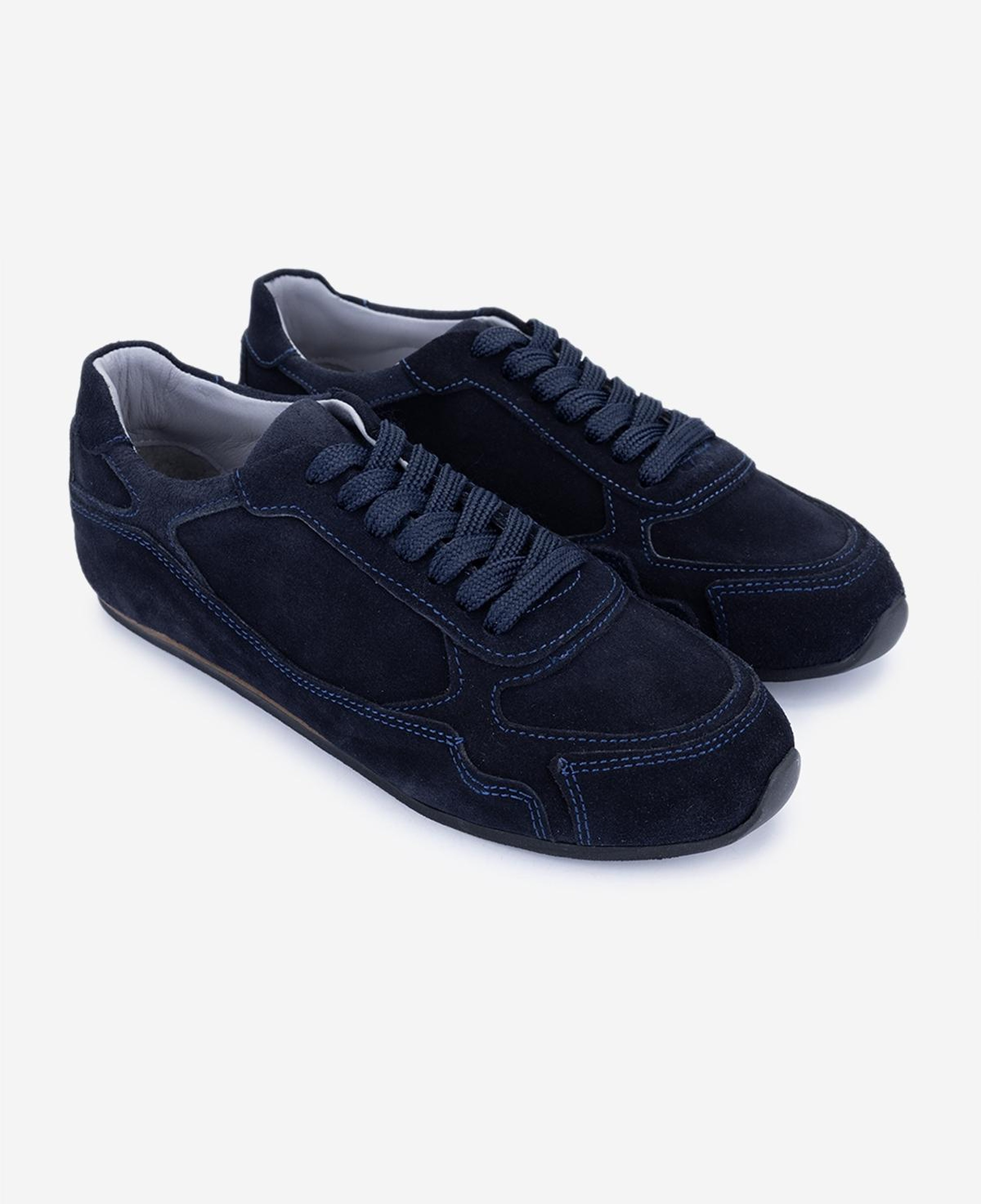 Valmenti Kadın Hakiki Deri Lacivert Süet Sneakers & Spor Ayakkabı