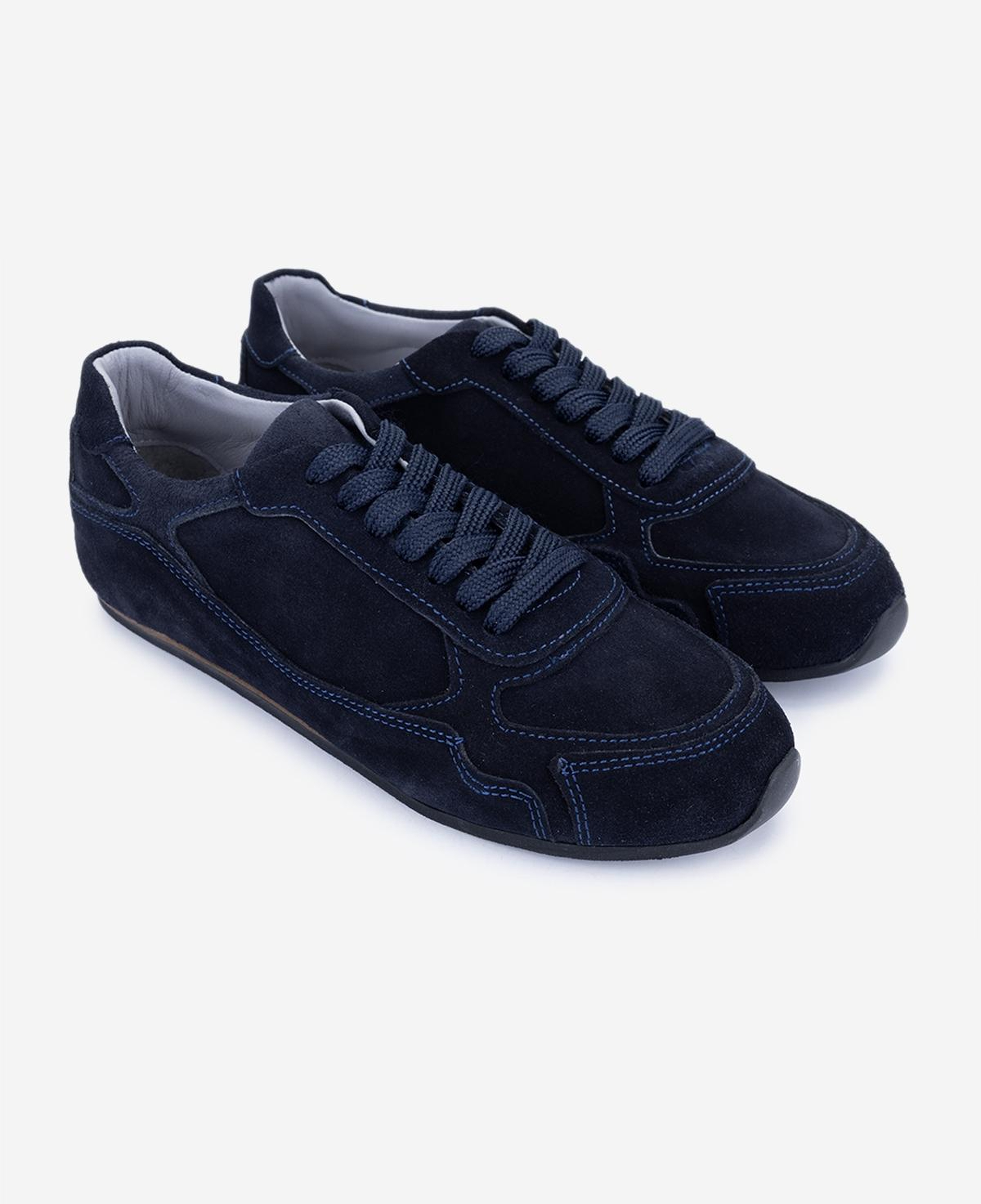 Valmenti Kadın Hakiki Deri Lacivert Süet Sneakers & Spor Ayakkabı