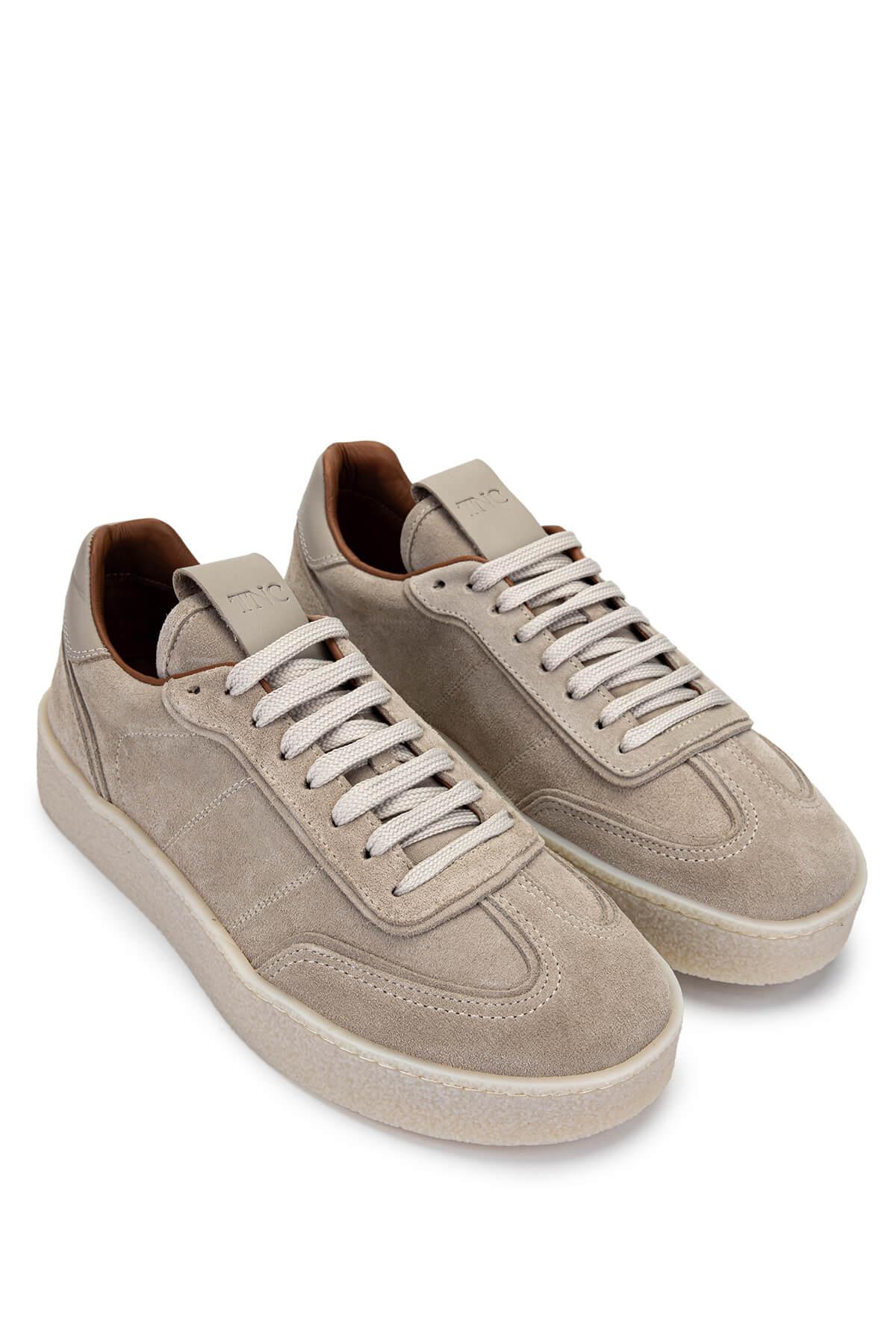 Tamer Tanca Erkek Hakiki Deri Bisküvi Süet Sneakers & Spor Ayakkabı