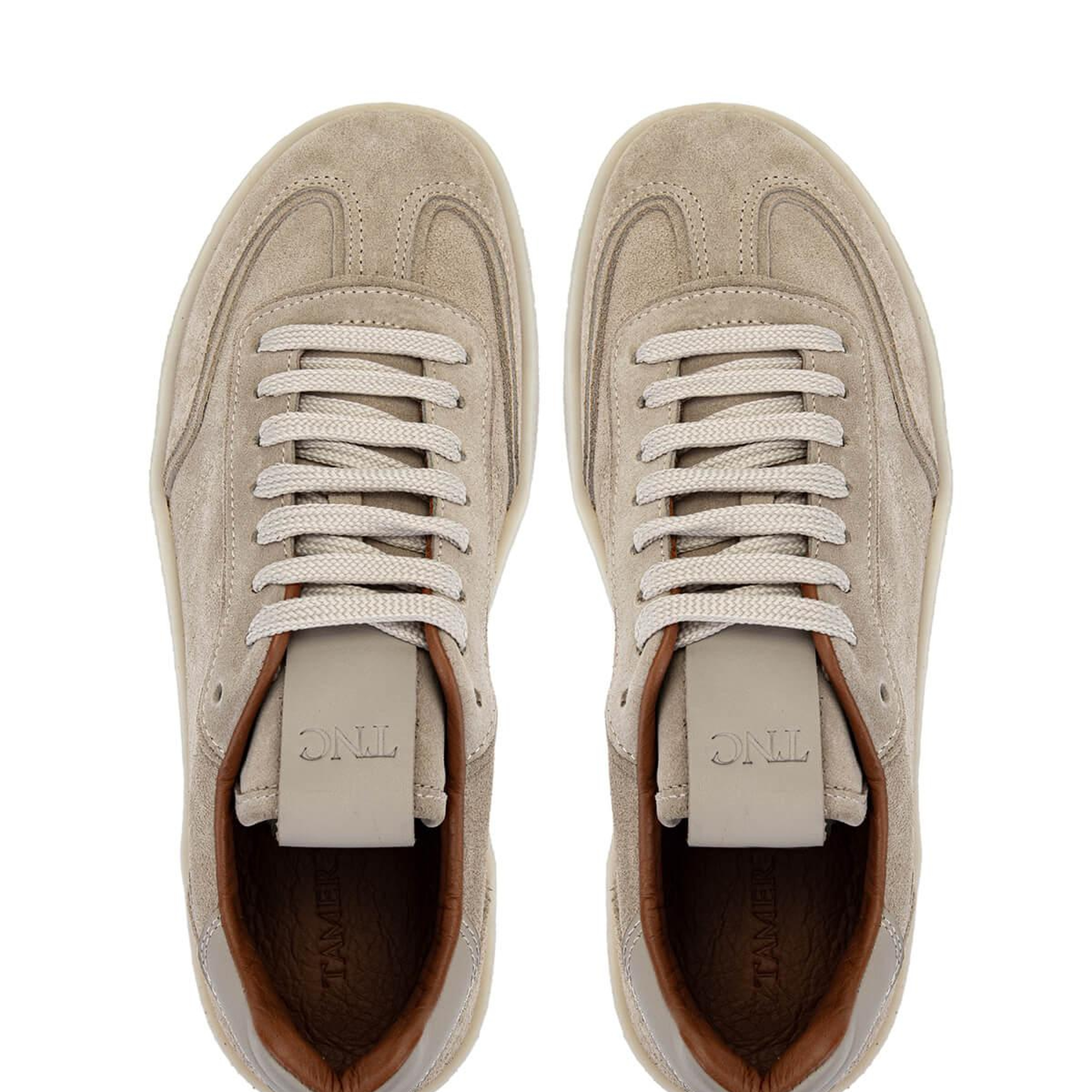 Tamer Tanca Erkek Hakiki Deri Bisküvi Süet Sneakers & Spor Ayakkabı