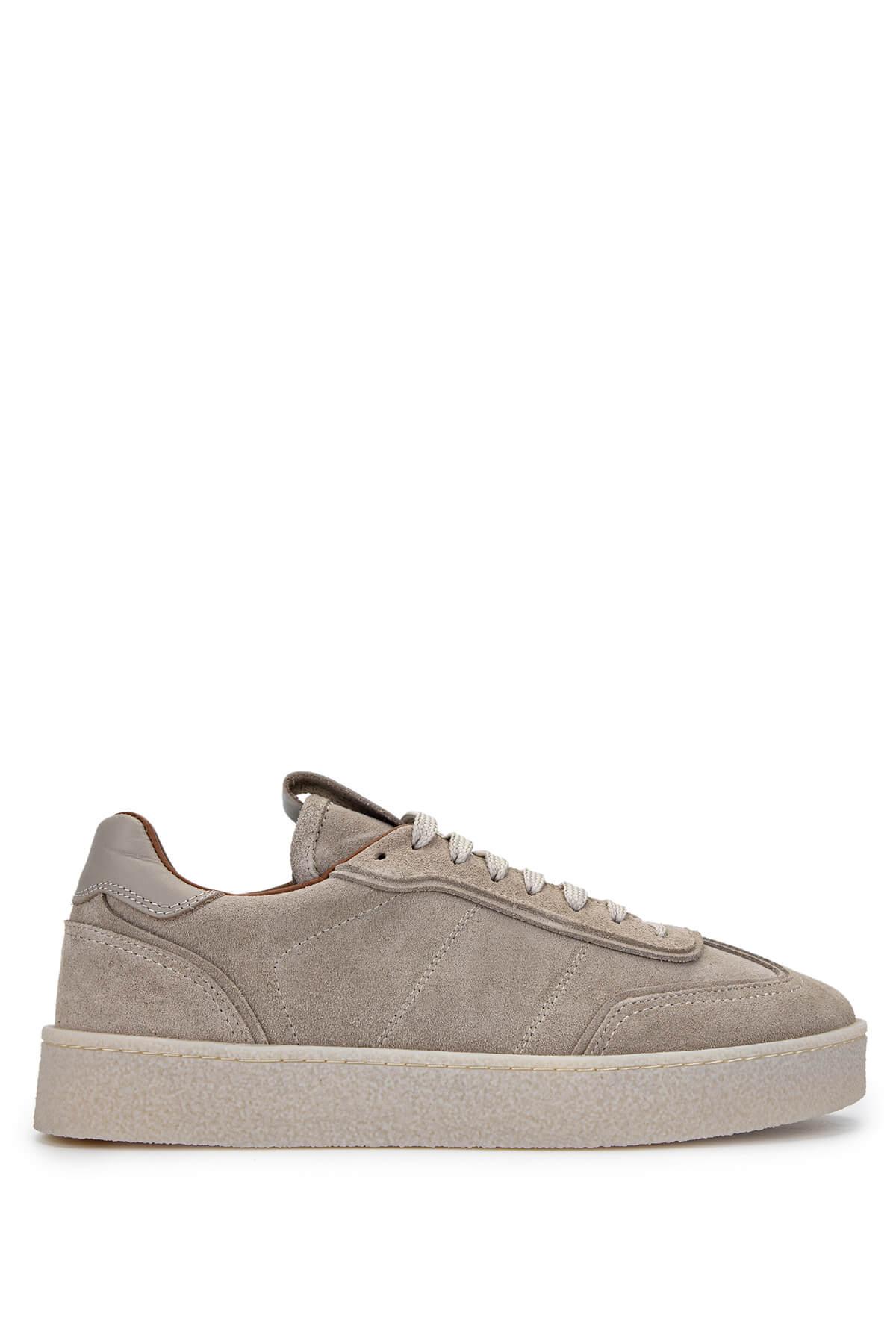 Tamer Tanca Erkek Hakiki Deri Bisküvi Süet Sneakers & Spor Ayakkabı