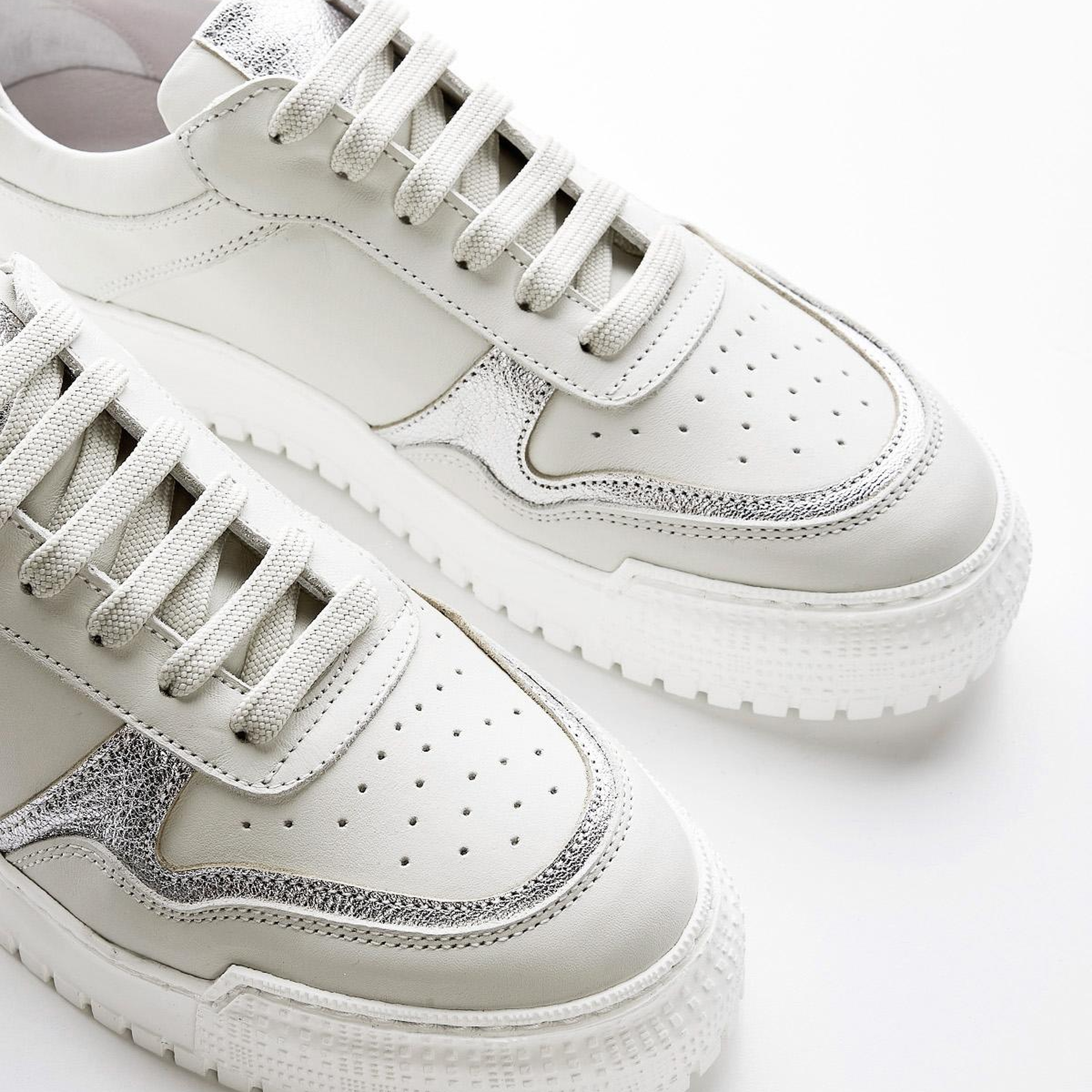 Valmenti Kadın Hakiki Deri Beyaz Multi Sneakers & Spor Ayakkabı