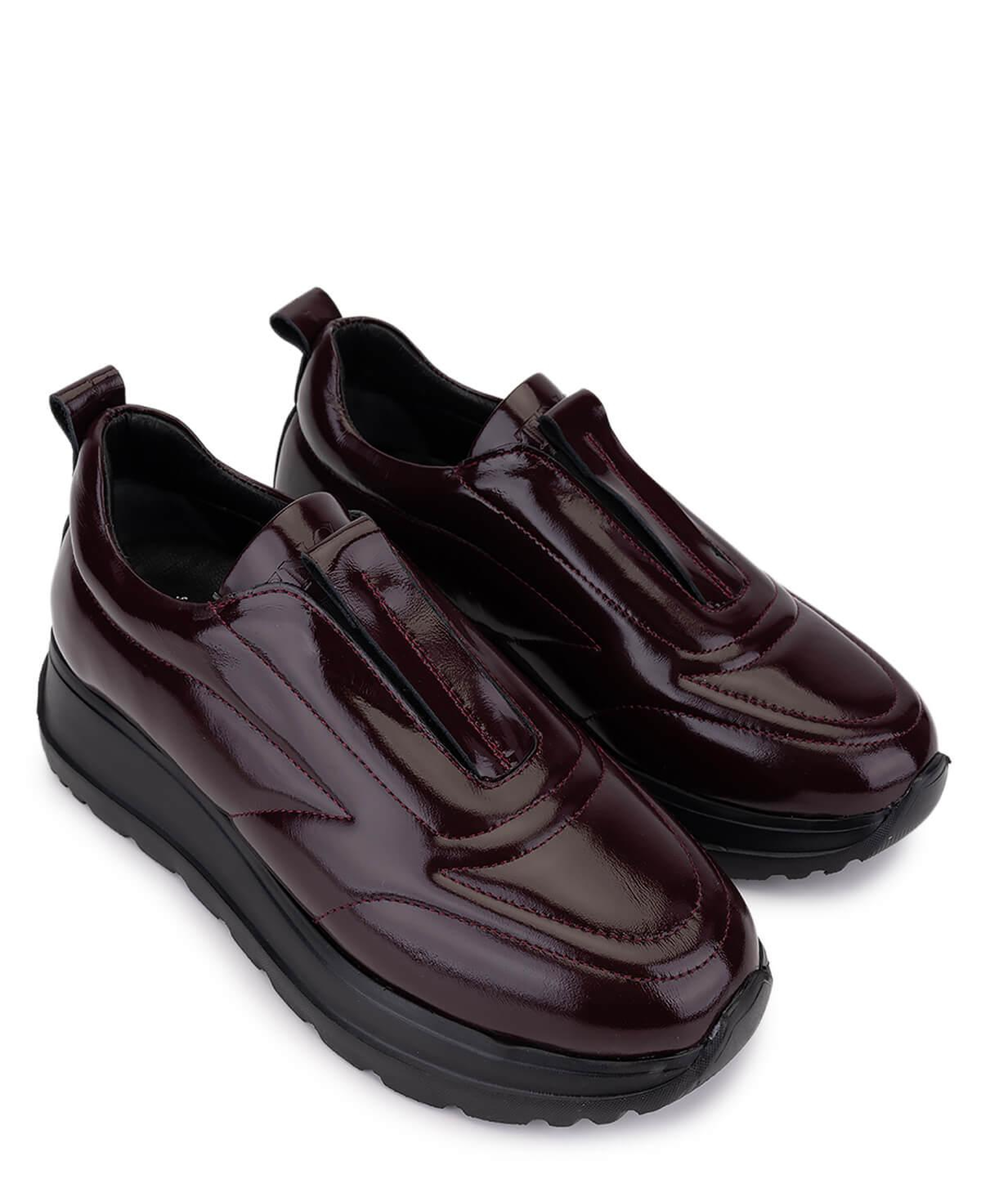 Tamer Tanca Kadın Hakiki Deri Bordo Sneakers & Spor Ayakkabı