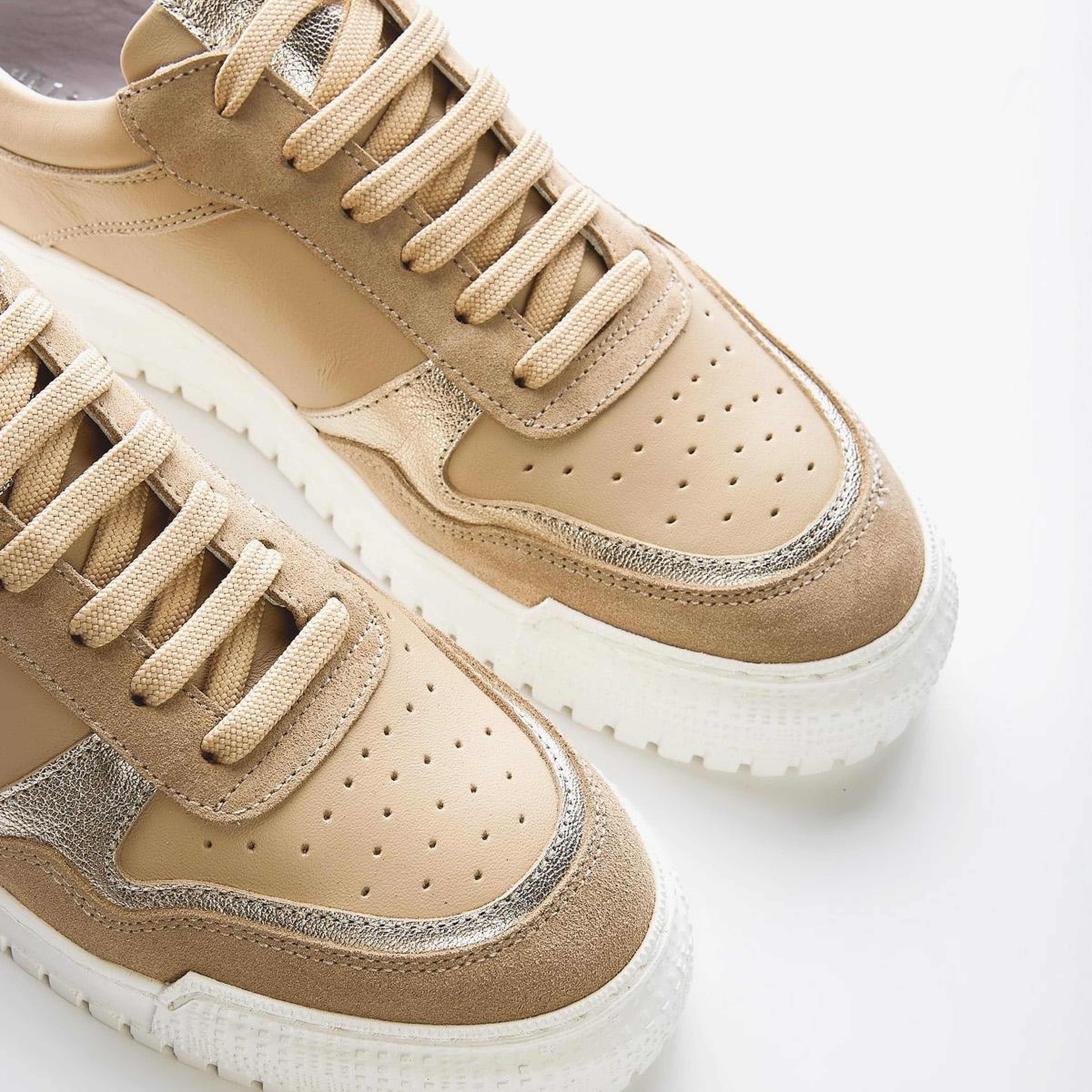 Valmenti Kadın Hakiki Deri Nude Multi Sneakers & Spor Ayakkabı