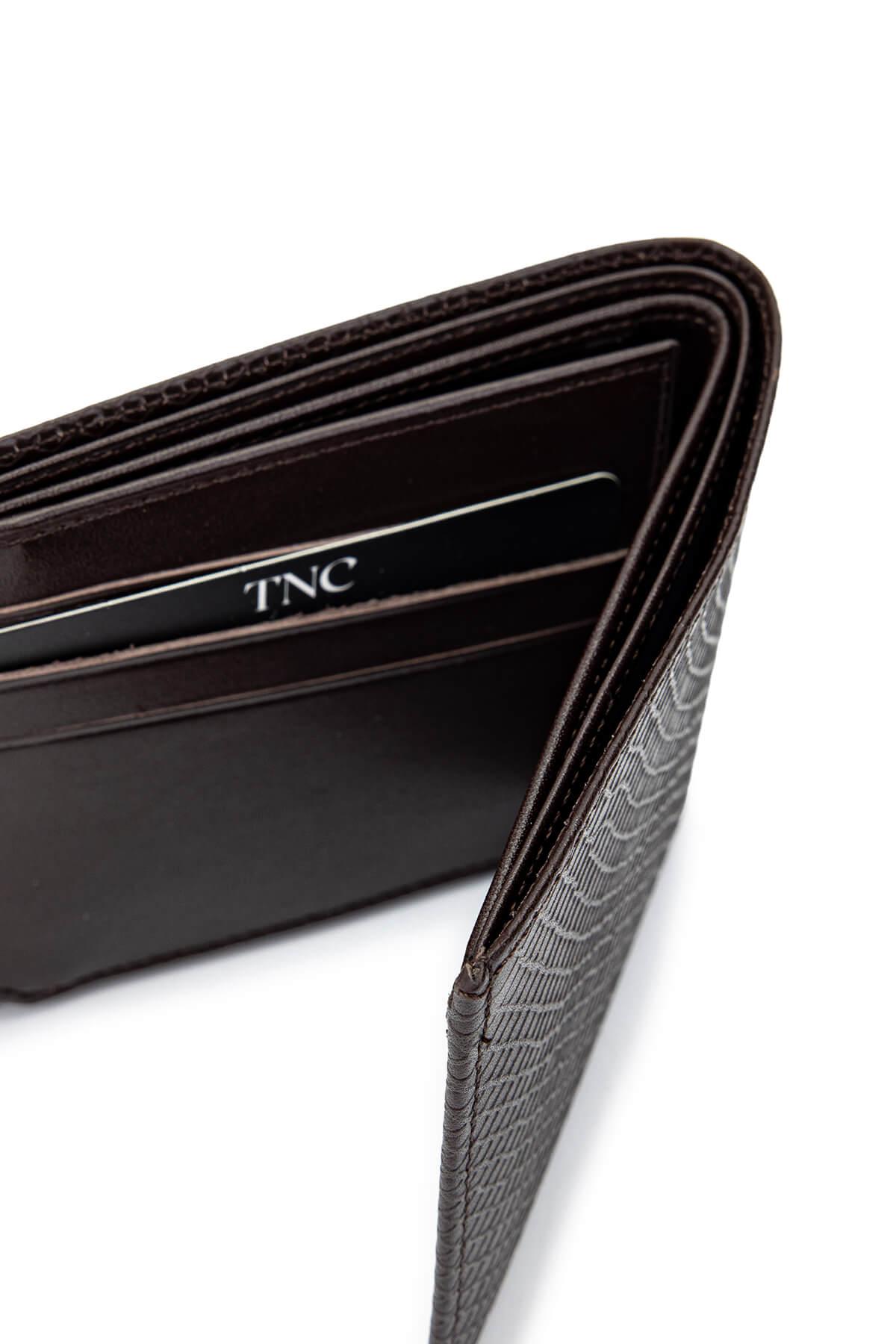 Tamer Tanca Erkek Hakiki Deri Kahverengi Cüzdan Cuzdan