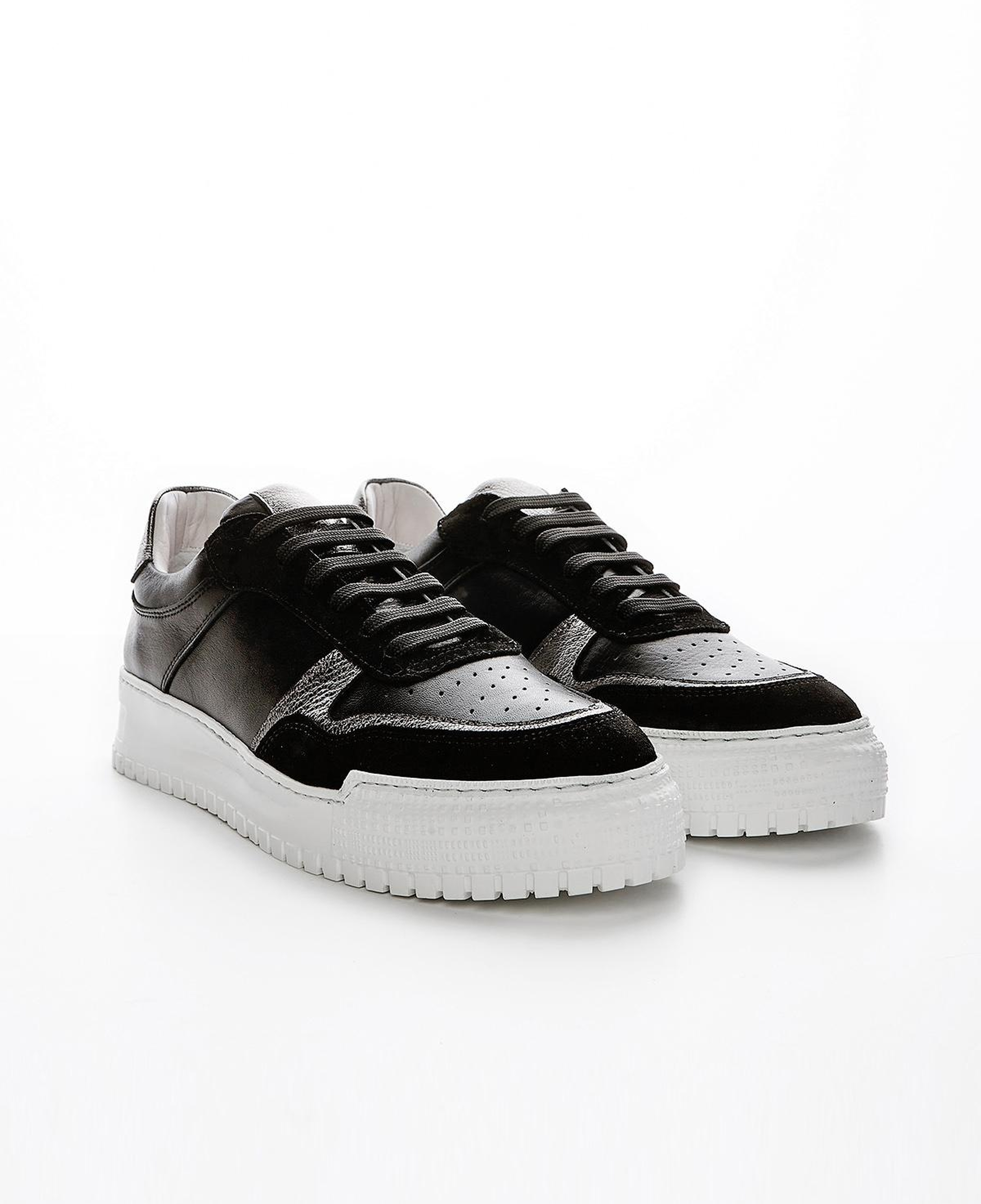 Valmenti Kadın Hakiki Deri Siyah Multi Sneakers & Spor Ayakkabı