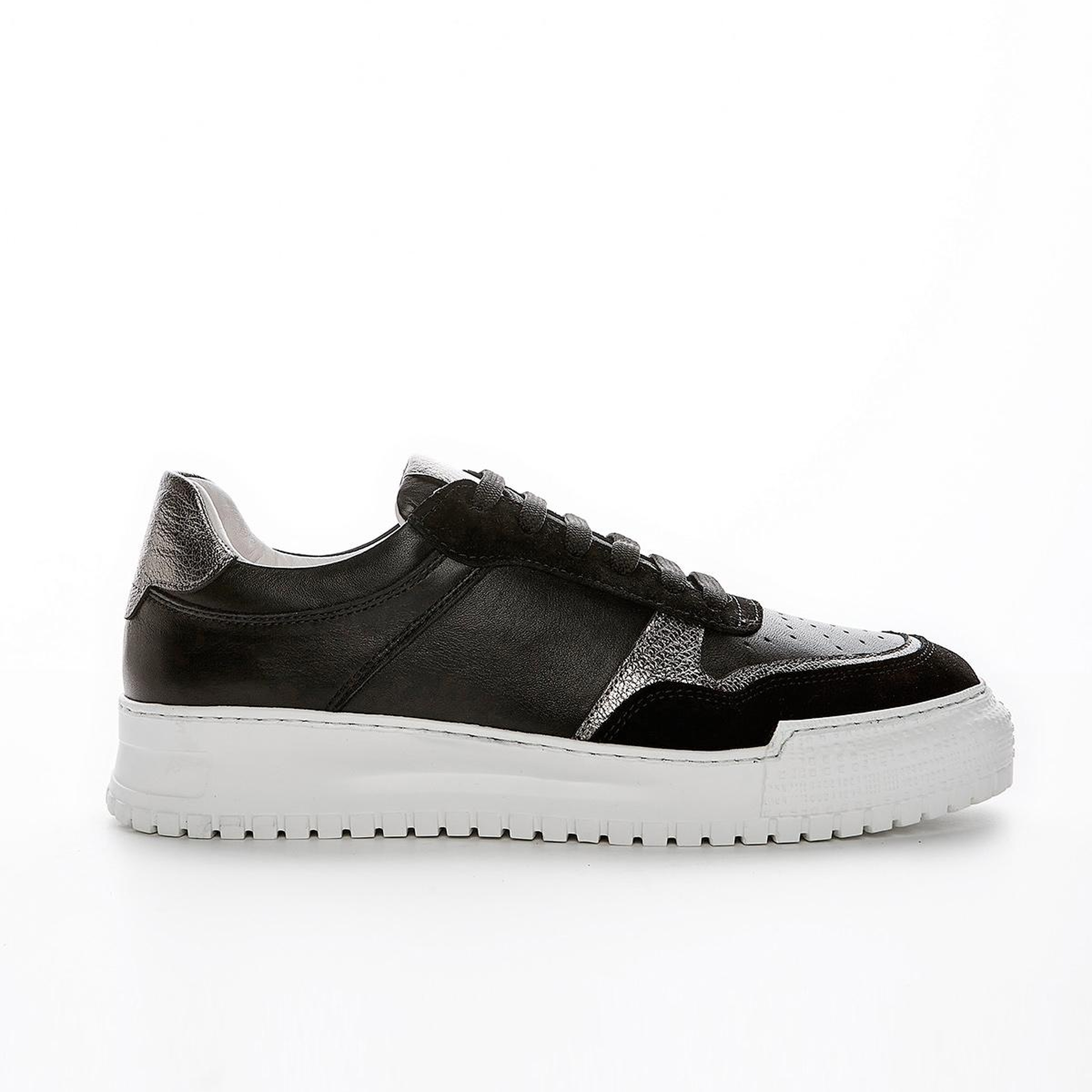 Valmenti Kadın Hakiki Deri Siyah Multi Sneakers & Spor Ayakkabı