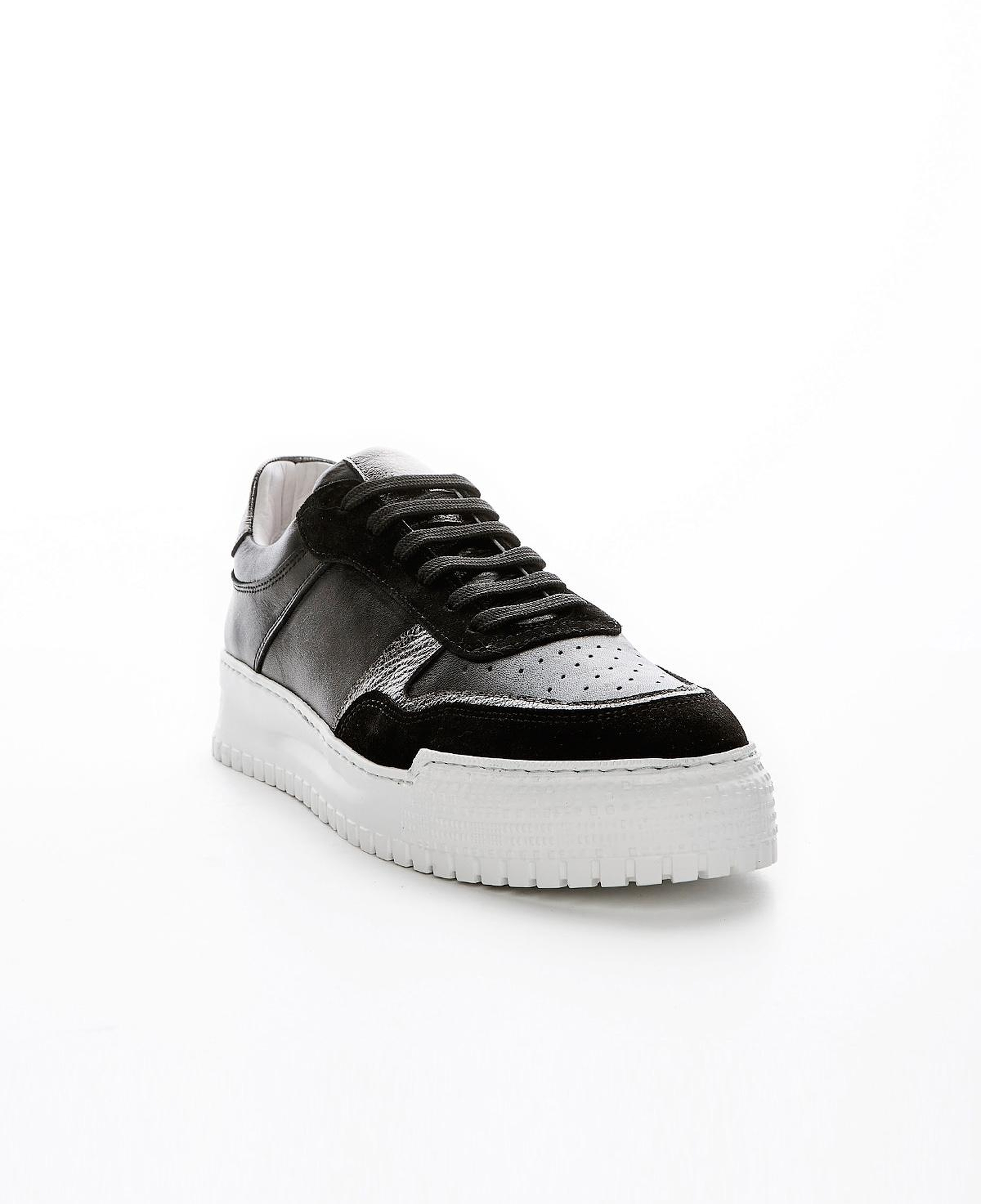 Valmenti Kadın Hakiki Deri Siyah Multi Sneakers & Spor Ayakkabı
