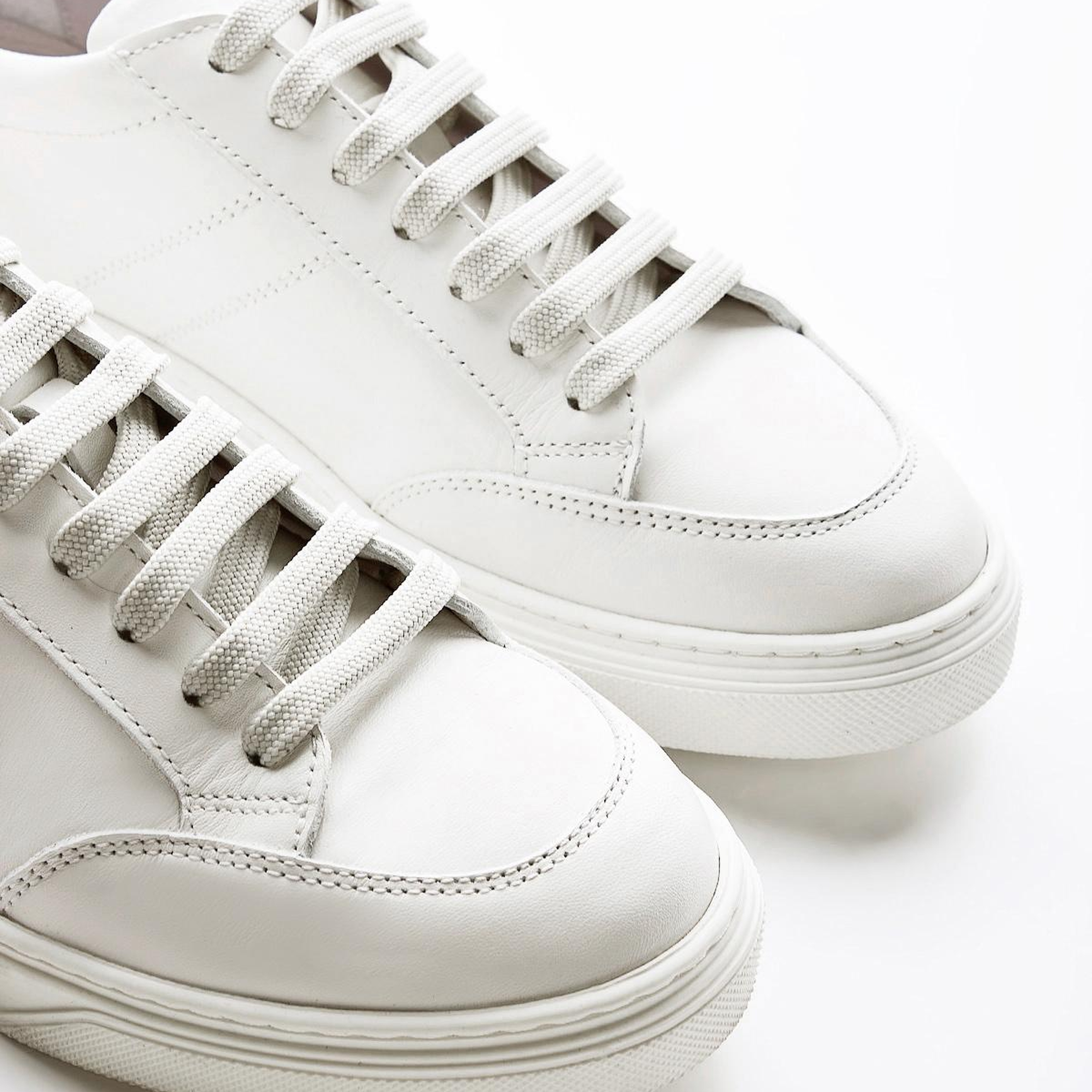 Valmenti Kadın Hakiki Deri Beyaz/Yeşil Sneakers & Spor Ayakkabı