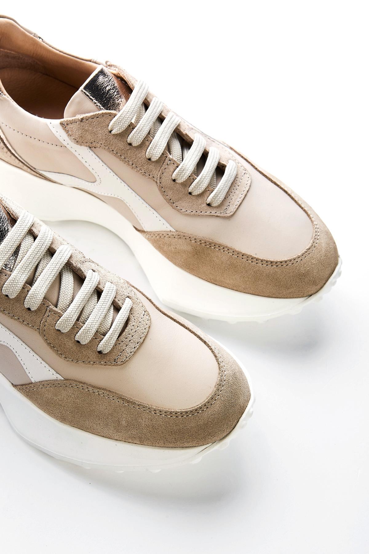 Valmenti Kadın Hakiki Deri Latte Multi Sneakers & Spor Ayakkabı