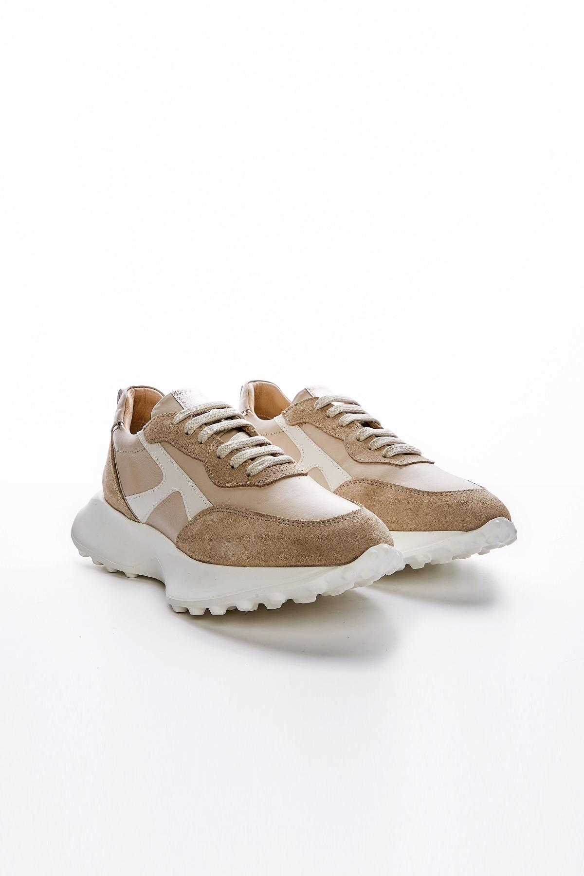 Valmenti Kadın Hakiki Deri Latte Multi Sneakers & Spor Ayakkabı