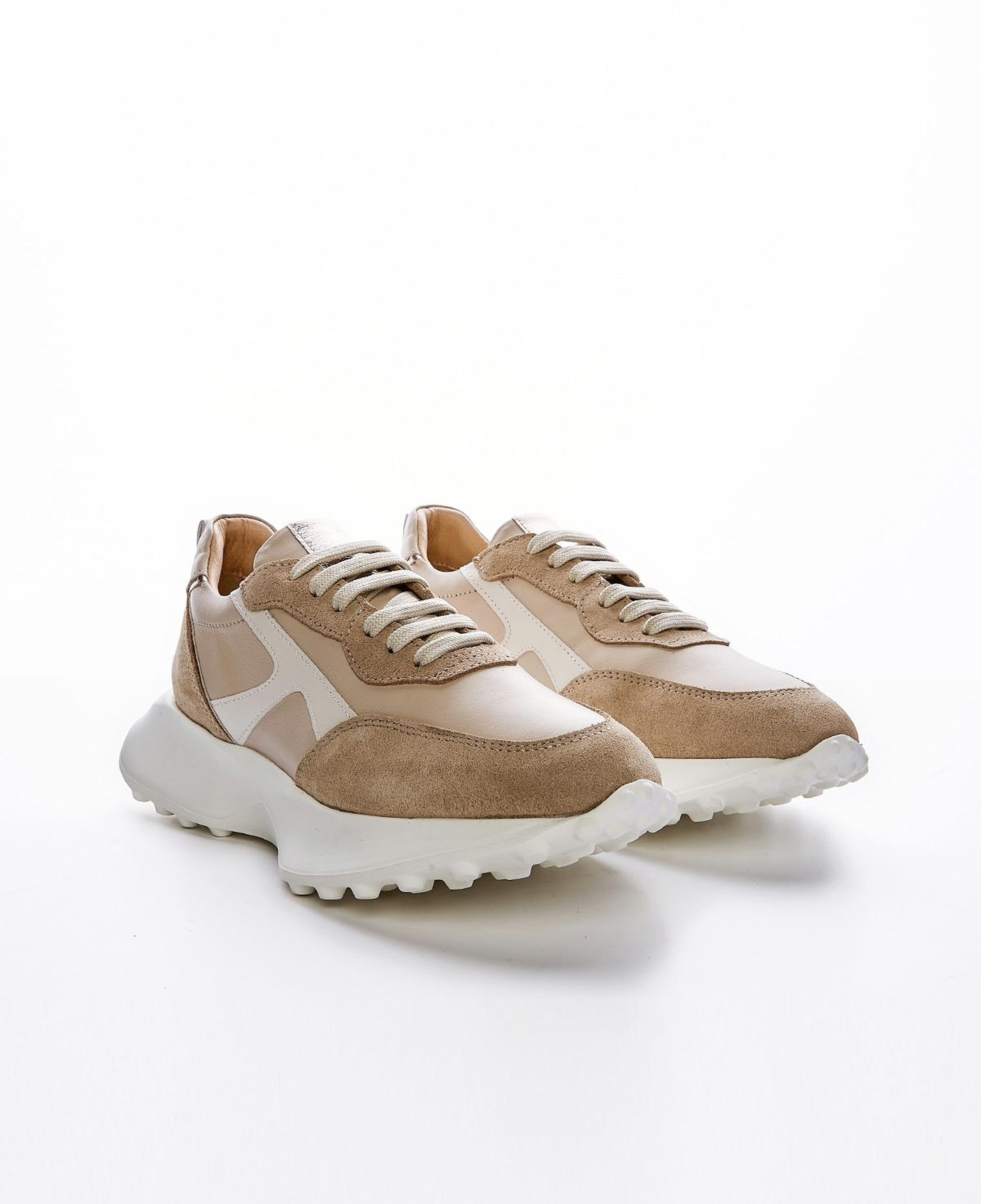 Valmenti Kadın Hakiki Deri Latte Multi Sneakers & Spor Ayakkabı