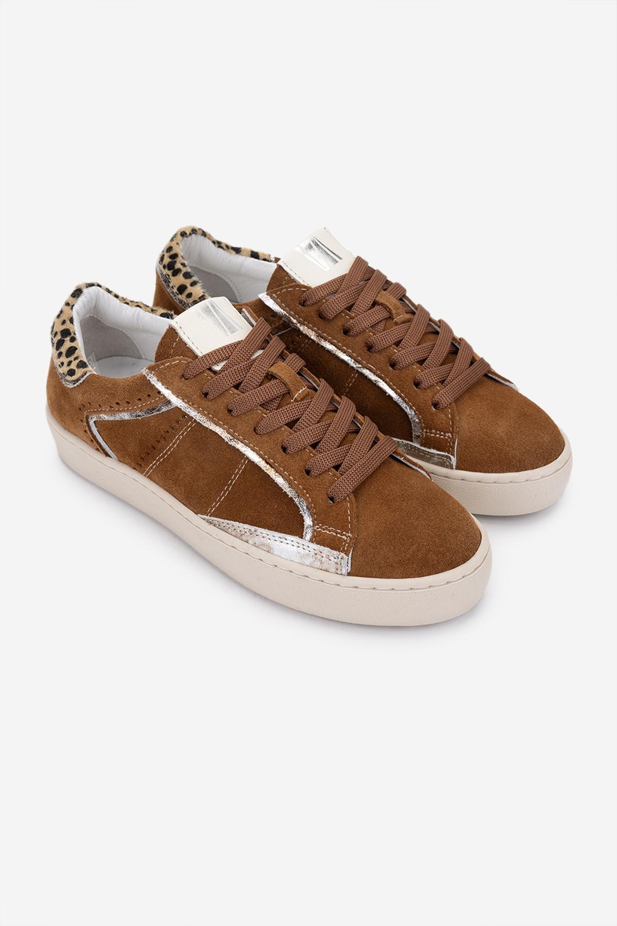 Valmenti Kadın Hakiki Deri Tütün Süet Sneakers & Spor Ayakkabı