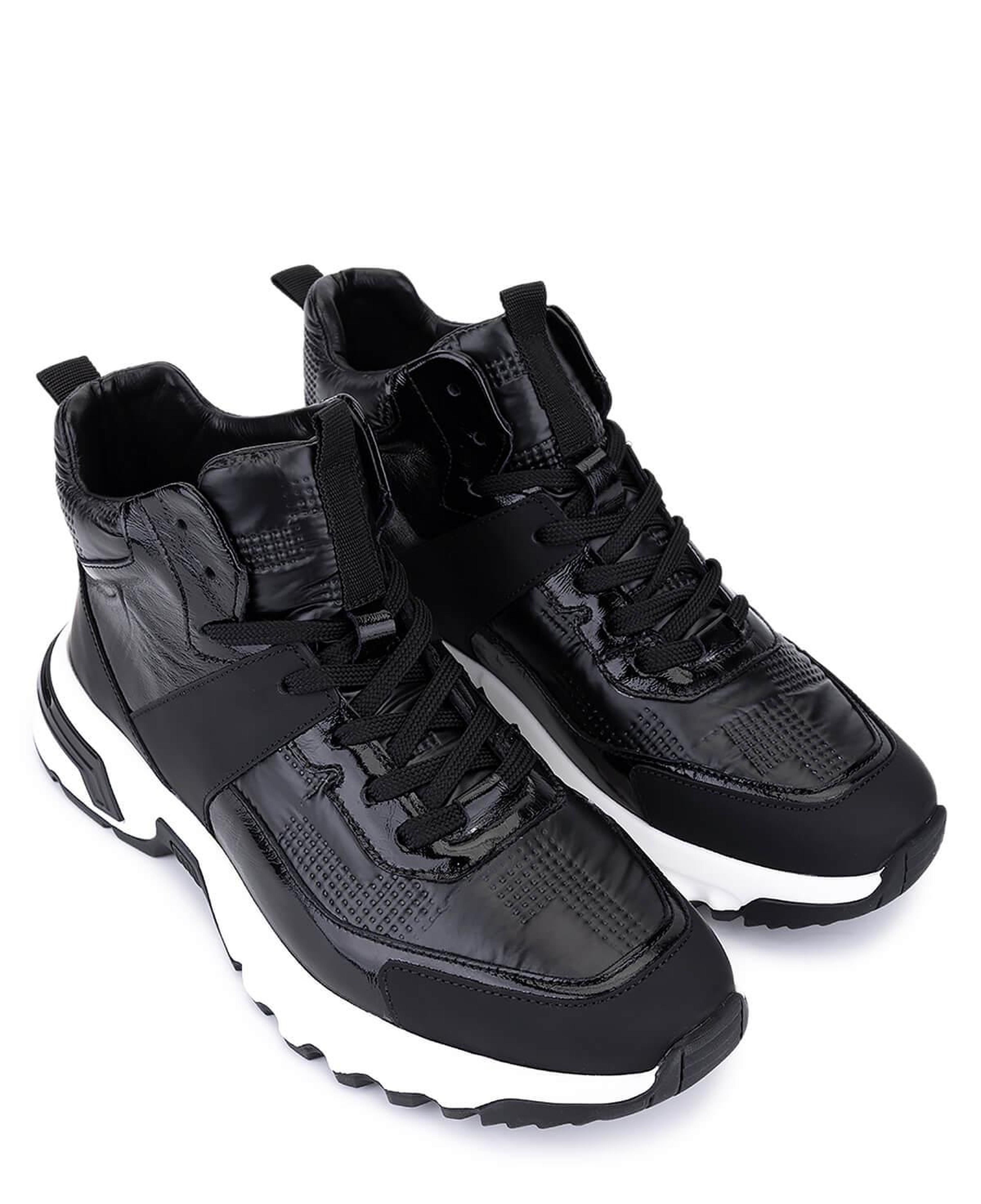 Tamer Tanca Erkek Hakiki Deri Siyah Sneakers & Spor Bot