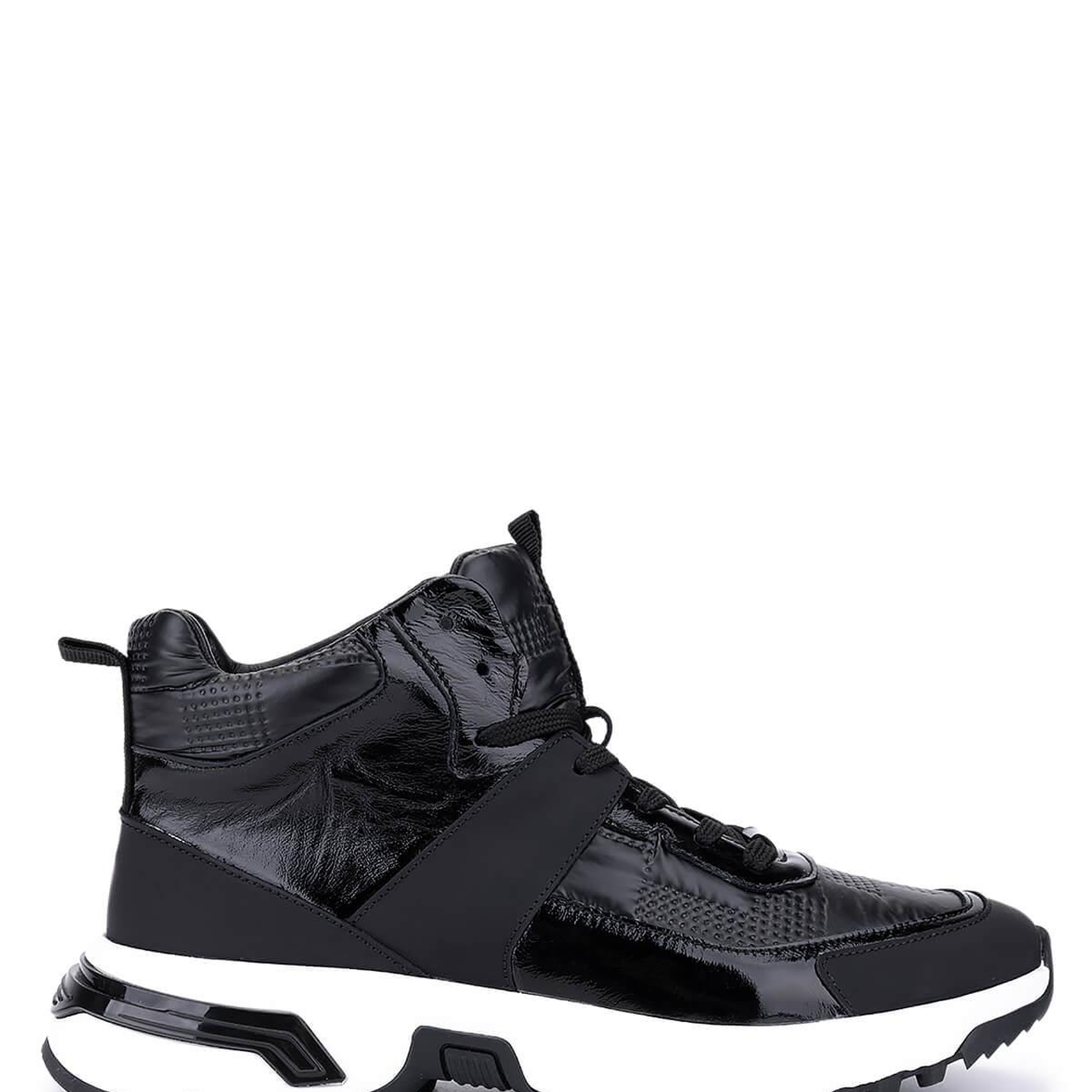 Tamer Tanca Erkek Hakiki Deri Siyah Sneakers & Spor Bot