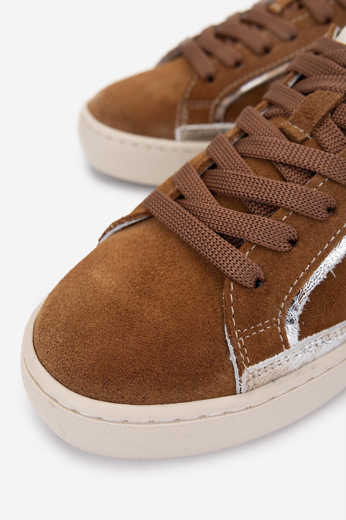 Valmenti Kadın Hakiki Deri Tütün Süet Sneakers & Spor Ayakkabı