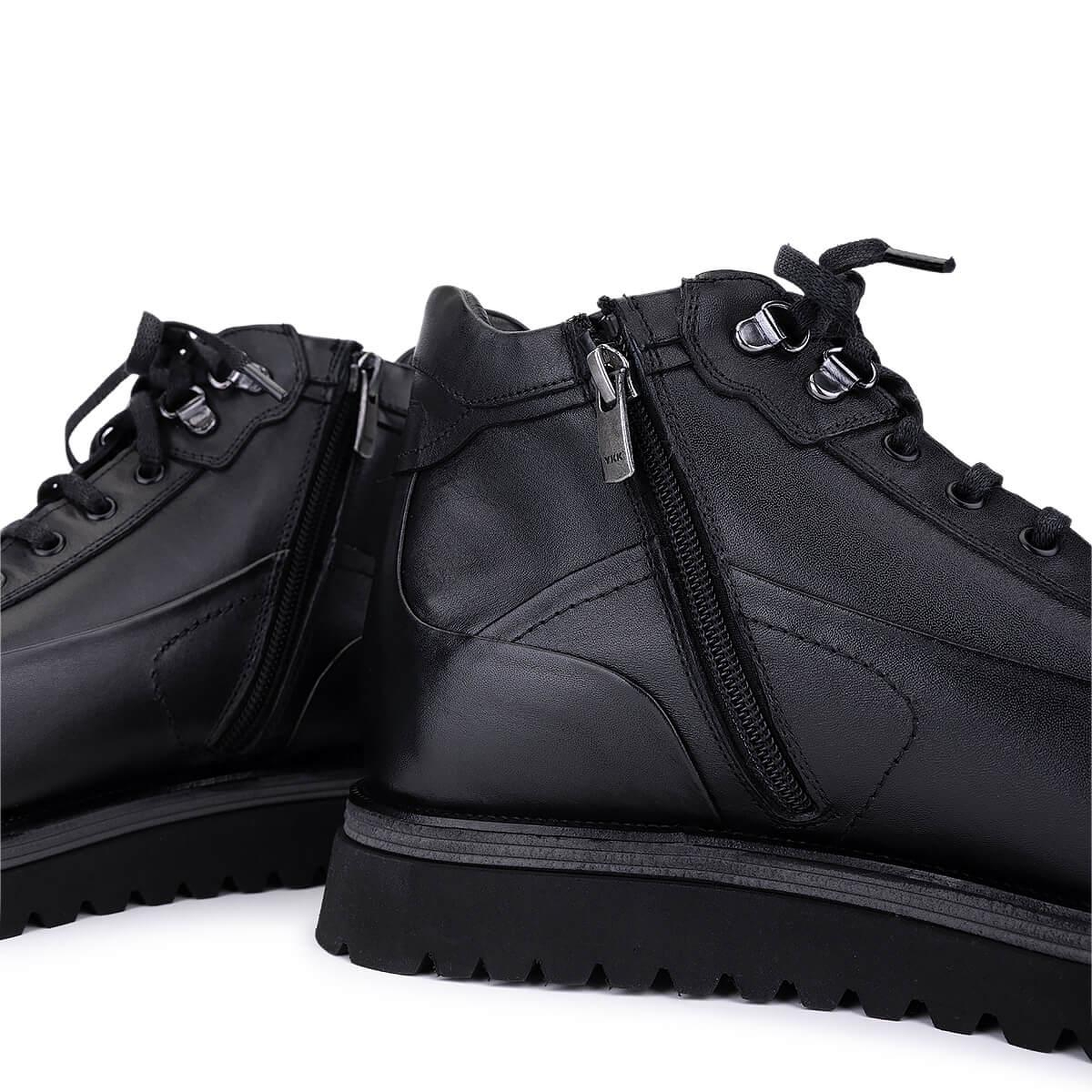 Tamer Tanca Erkek Hakiki Deri Siyah Casual Bot