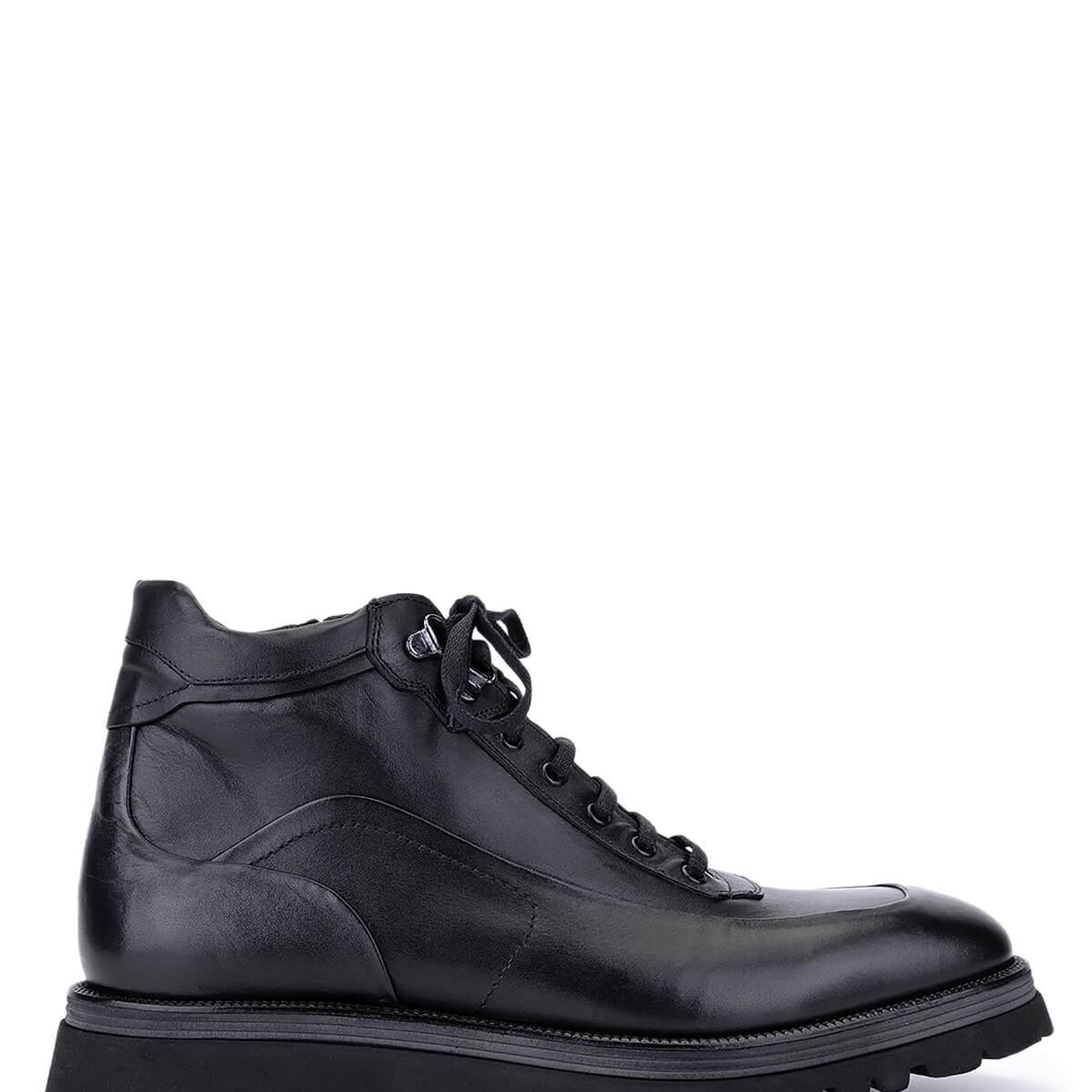 Tamer Tanca Erkek Hakiki Deri Siyah Casual Bot