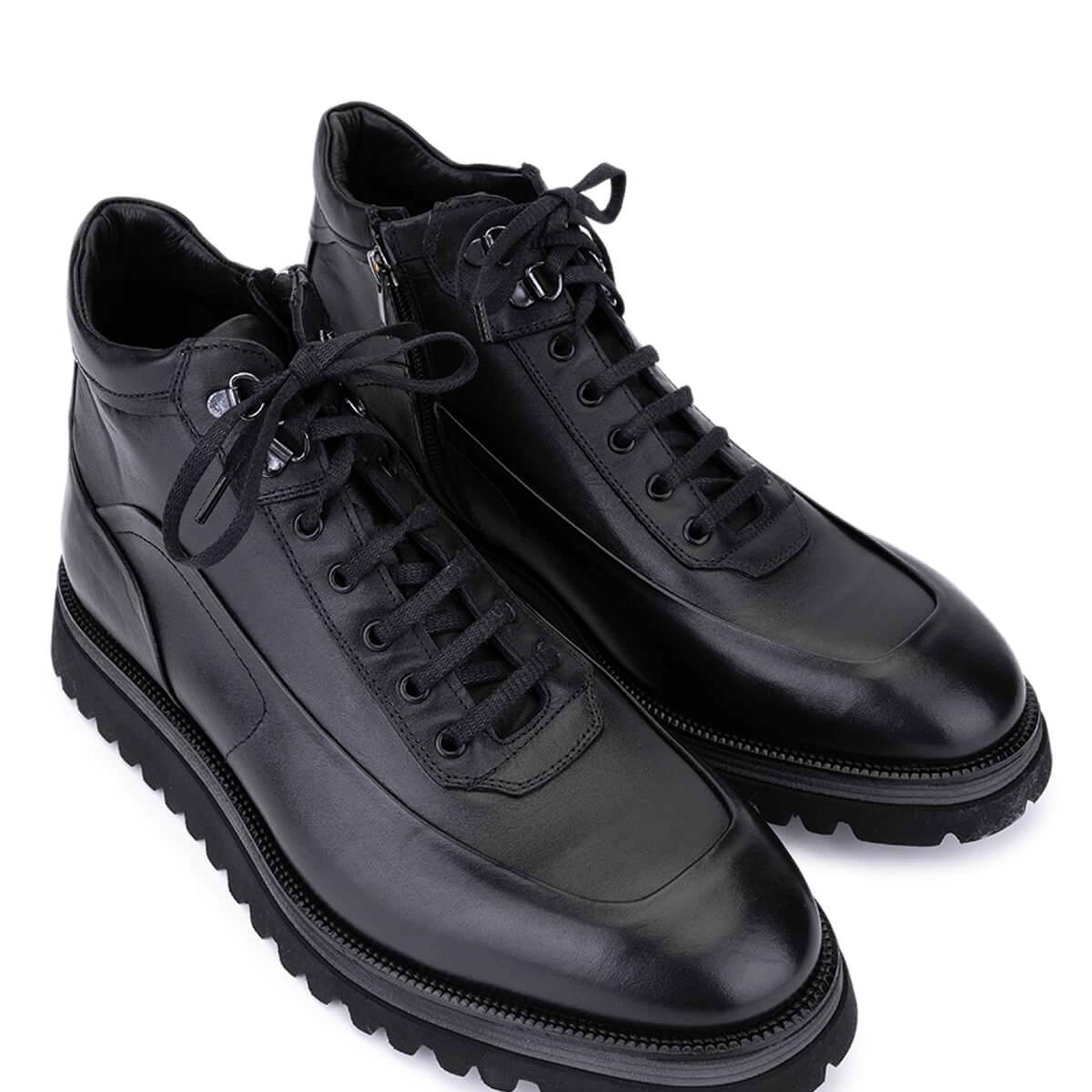 Tamer Tanca Erkek Hakiki Deri Siyah Casual Bot