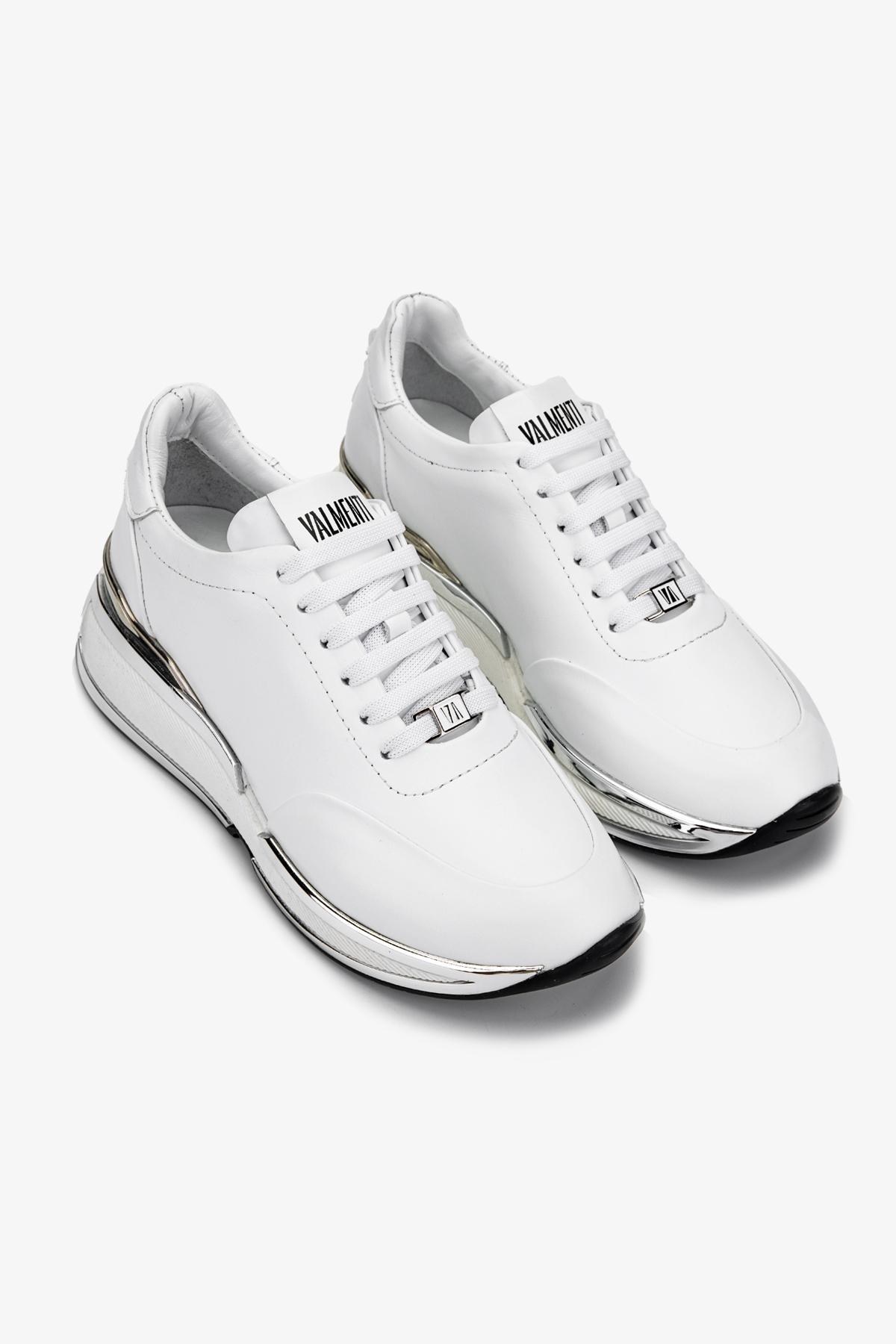 Valmenti Kadın Hakiki Deri Beyaz Sneakers & Spor Ayakkabı