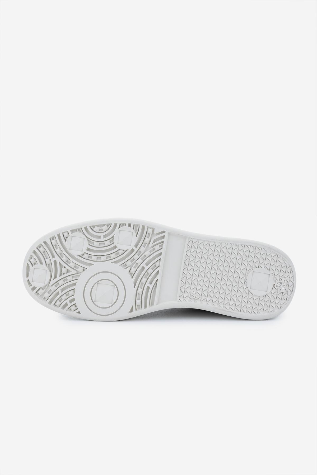 Valmenti Kadın Hakiki Deri Bej Süet Sneakers & Spor Ayakkabı