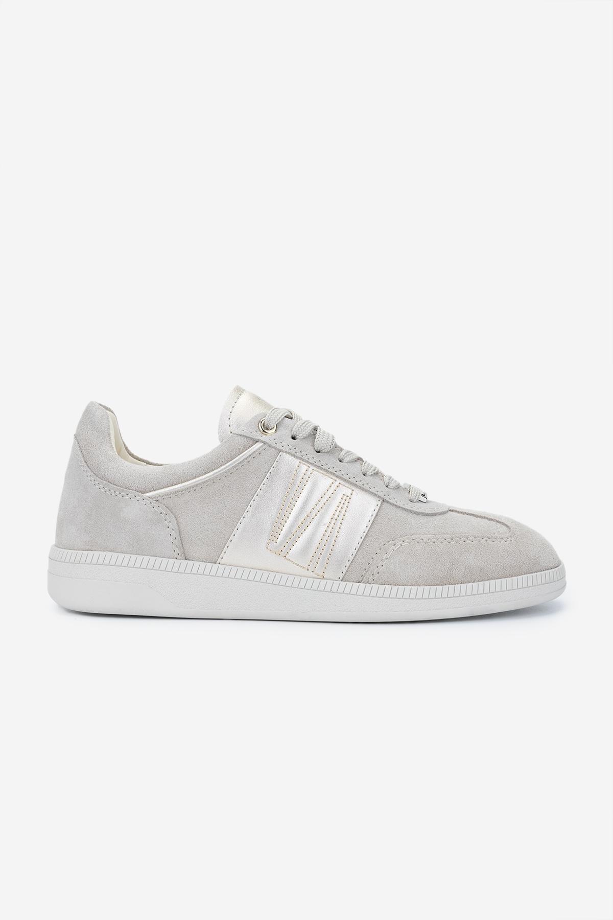Valmenti Kadın Hakiki Deri Bej Süet Sneakers & Spor Ayakkabı