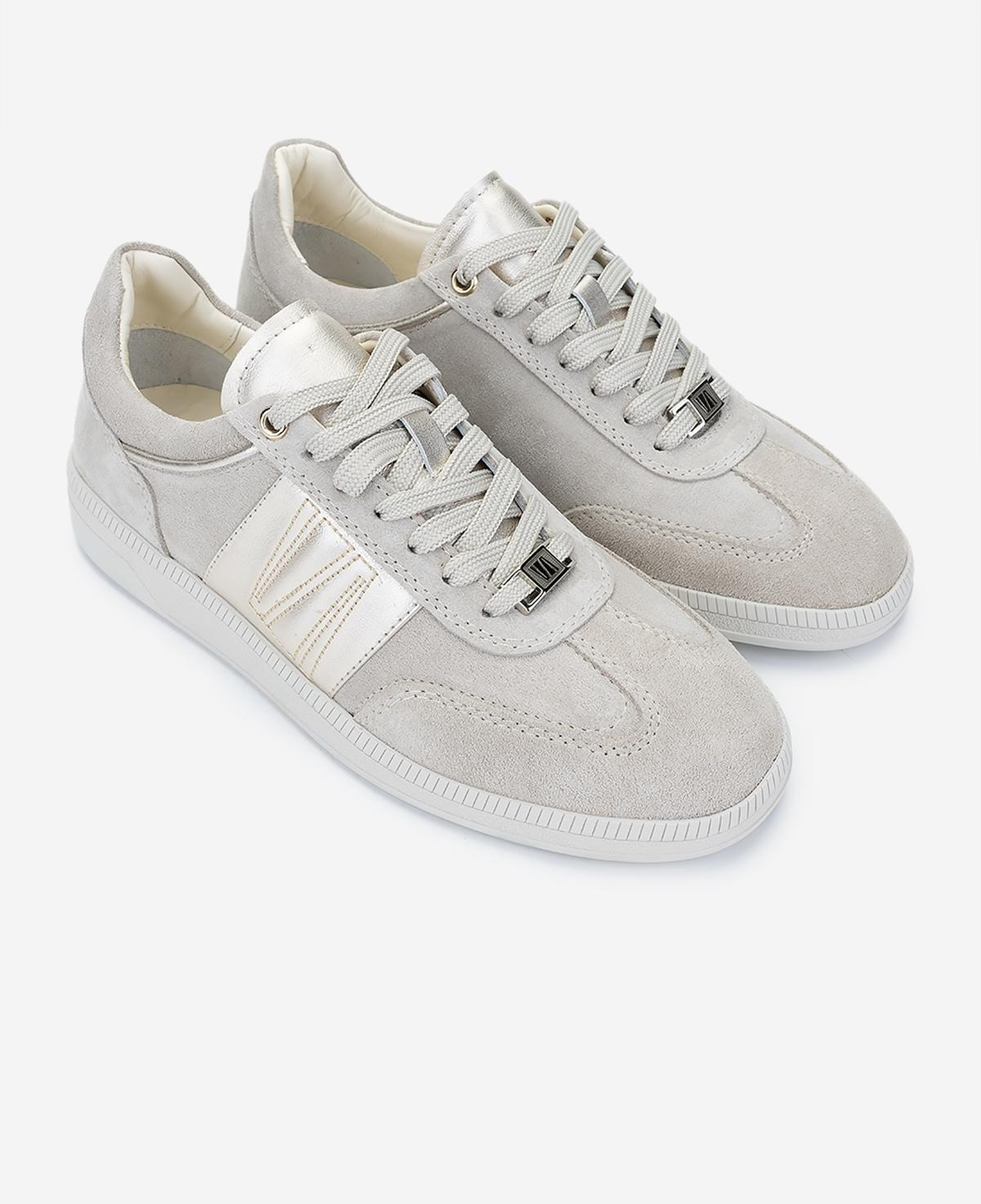 Valmenti Kadın Hakiki Deri Bej Süet Sneakers & Spor Ayakkabı