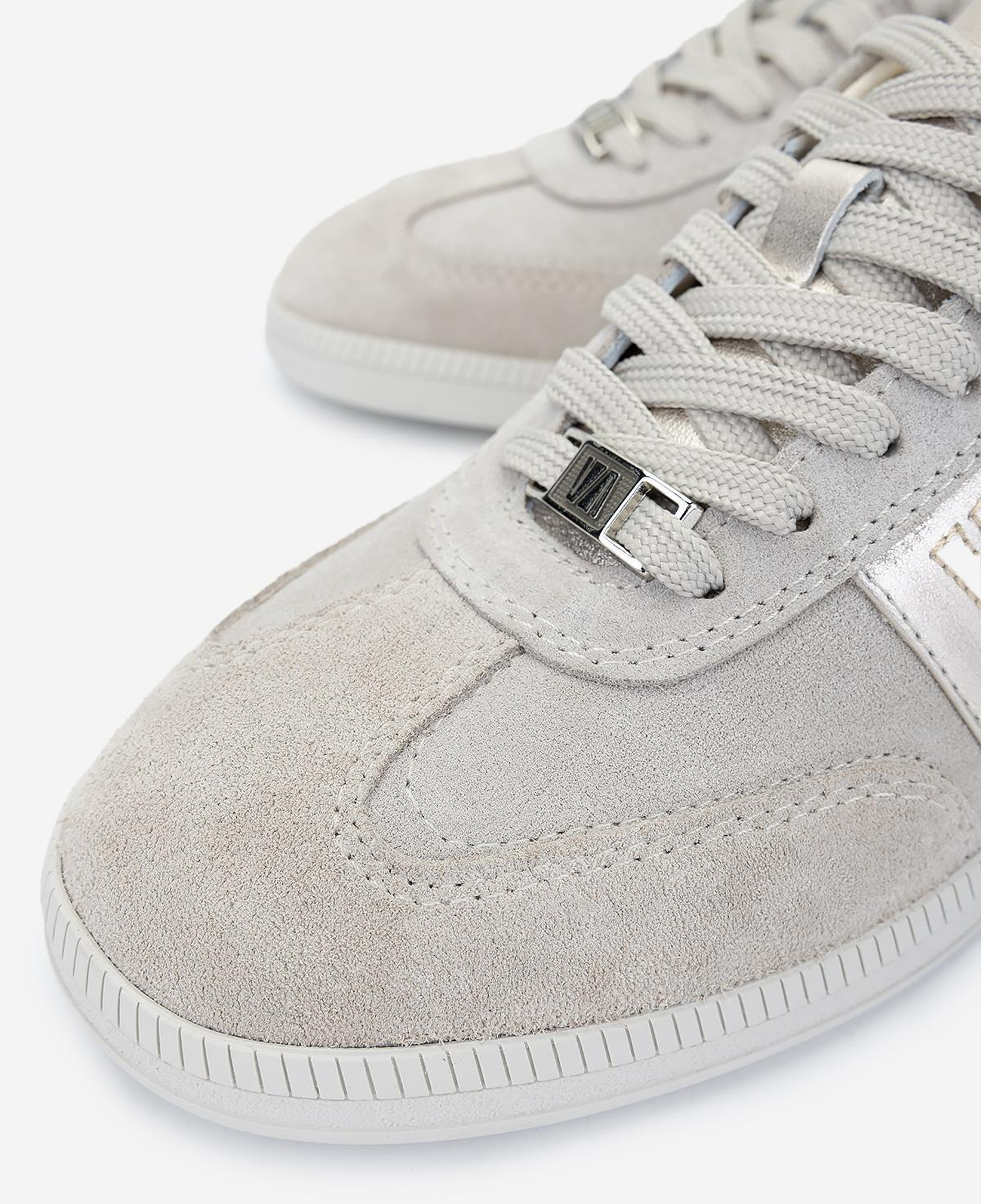 Valmenti Kadın Hakiki Deri Bej Süet Sneakers & Spor Ayakkabı