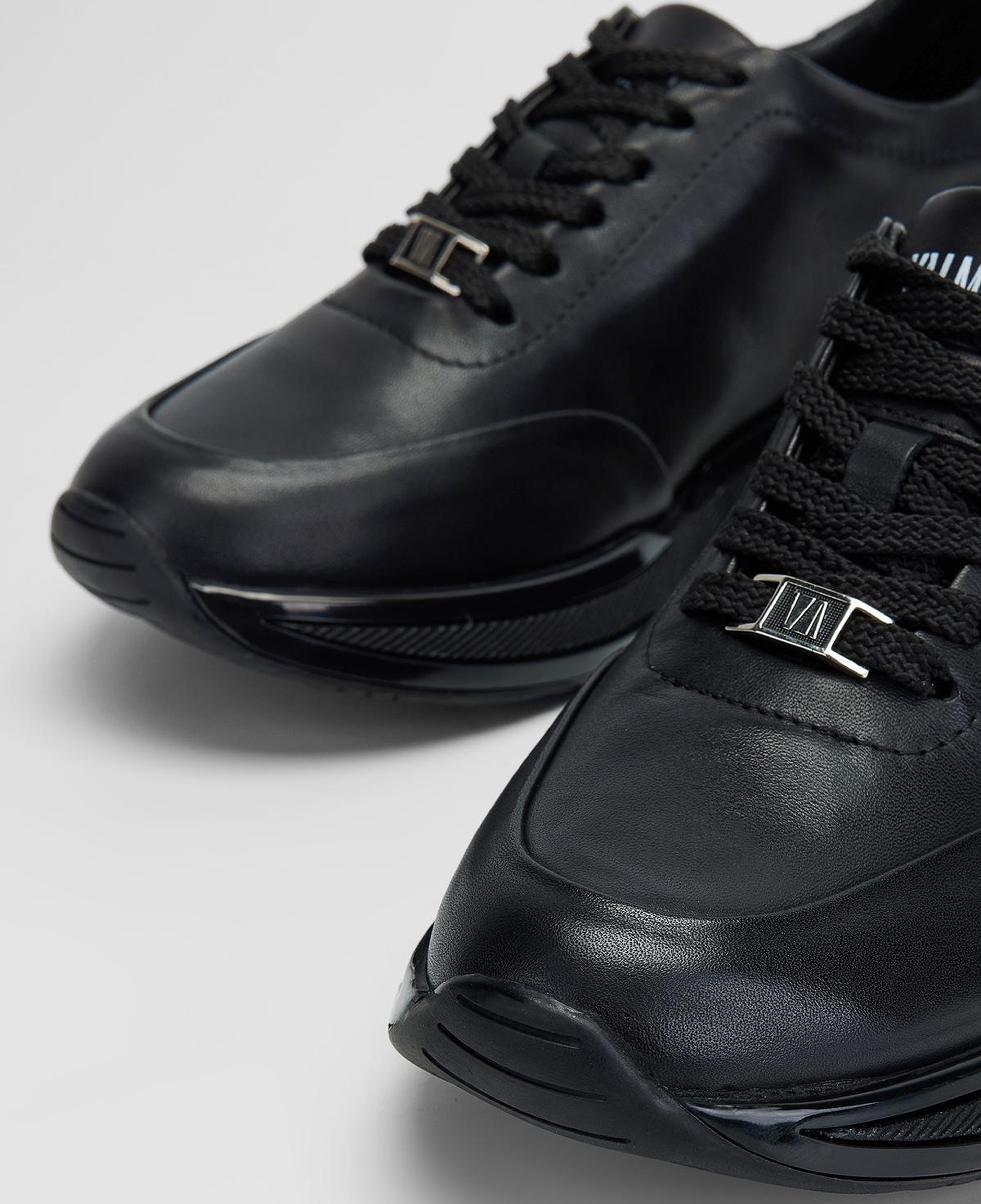 Valmenti Kadın Hakiki Deri Siyah Sneakers & Spor Ayakkabı