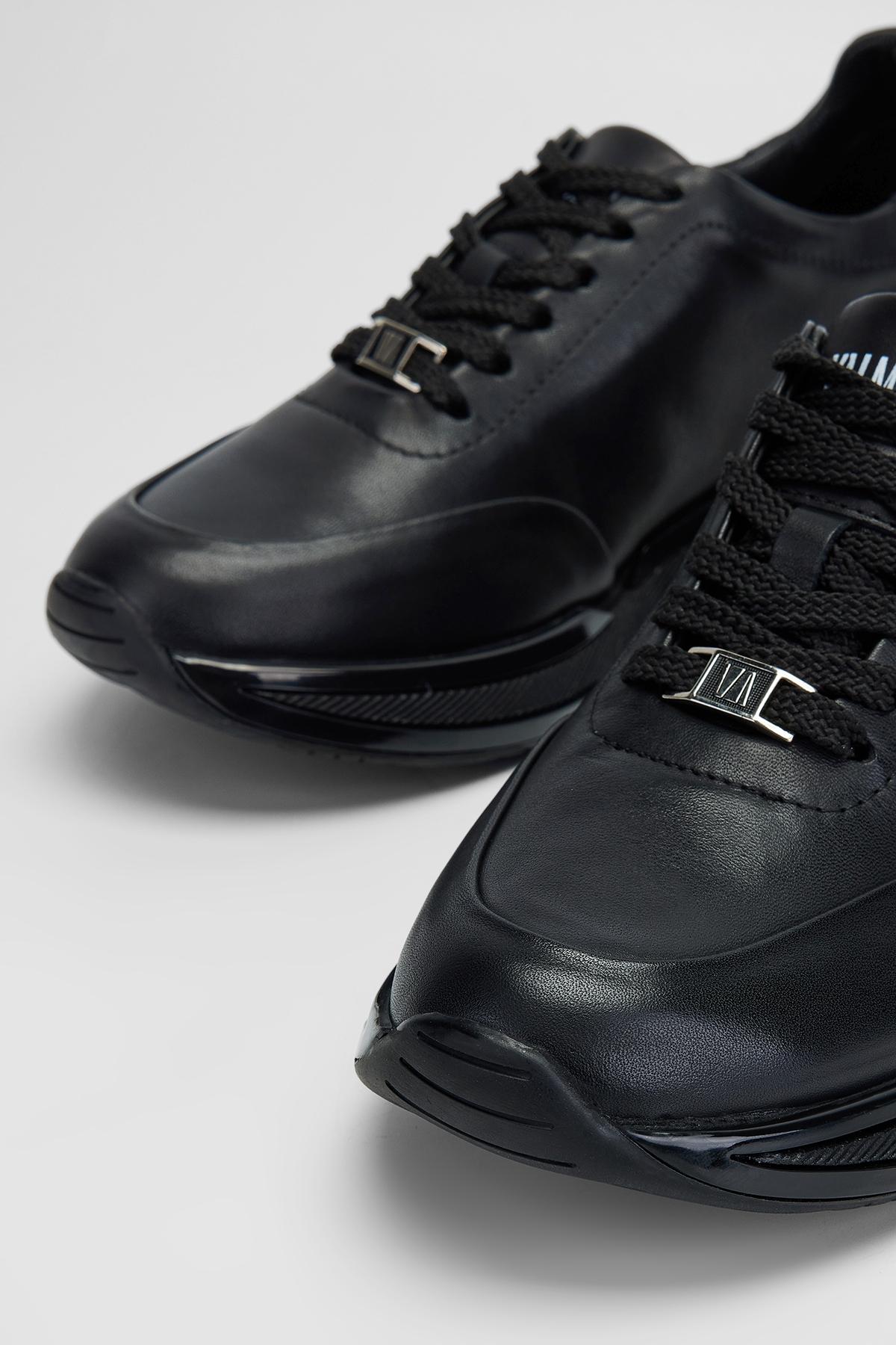 Valmenti Kadın Hakiki Deri Siyah Sneakers & Spor Ayakkabı