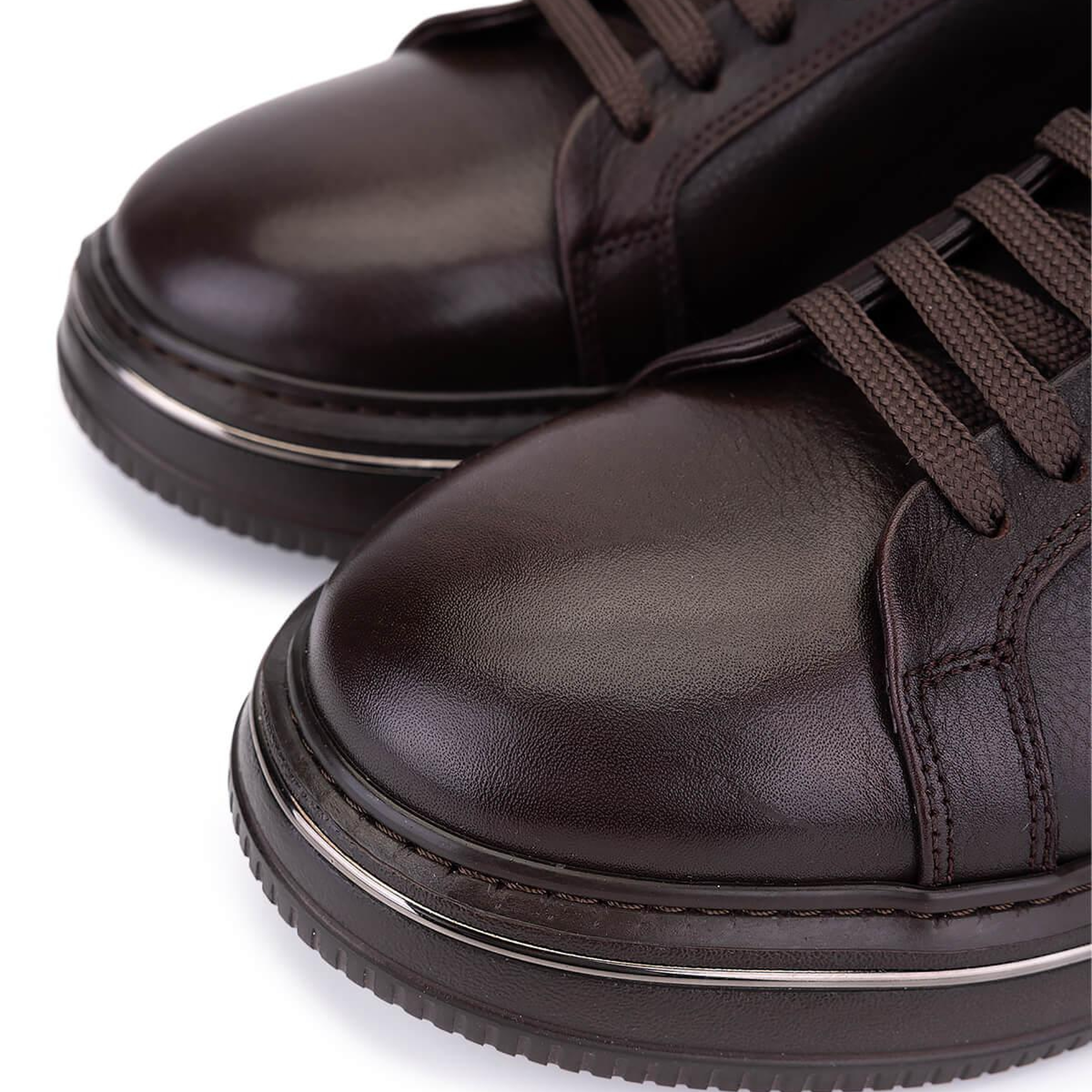 Tamer Tanca Erkek Hakiki Deri Kahverengi Sneakers & Spor Ayakkabı