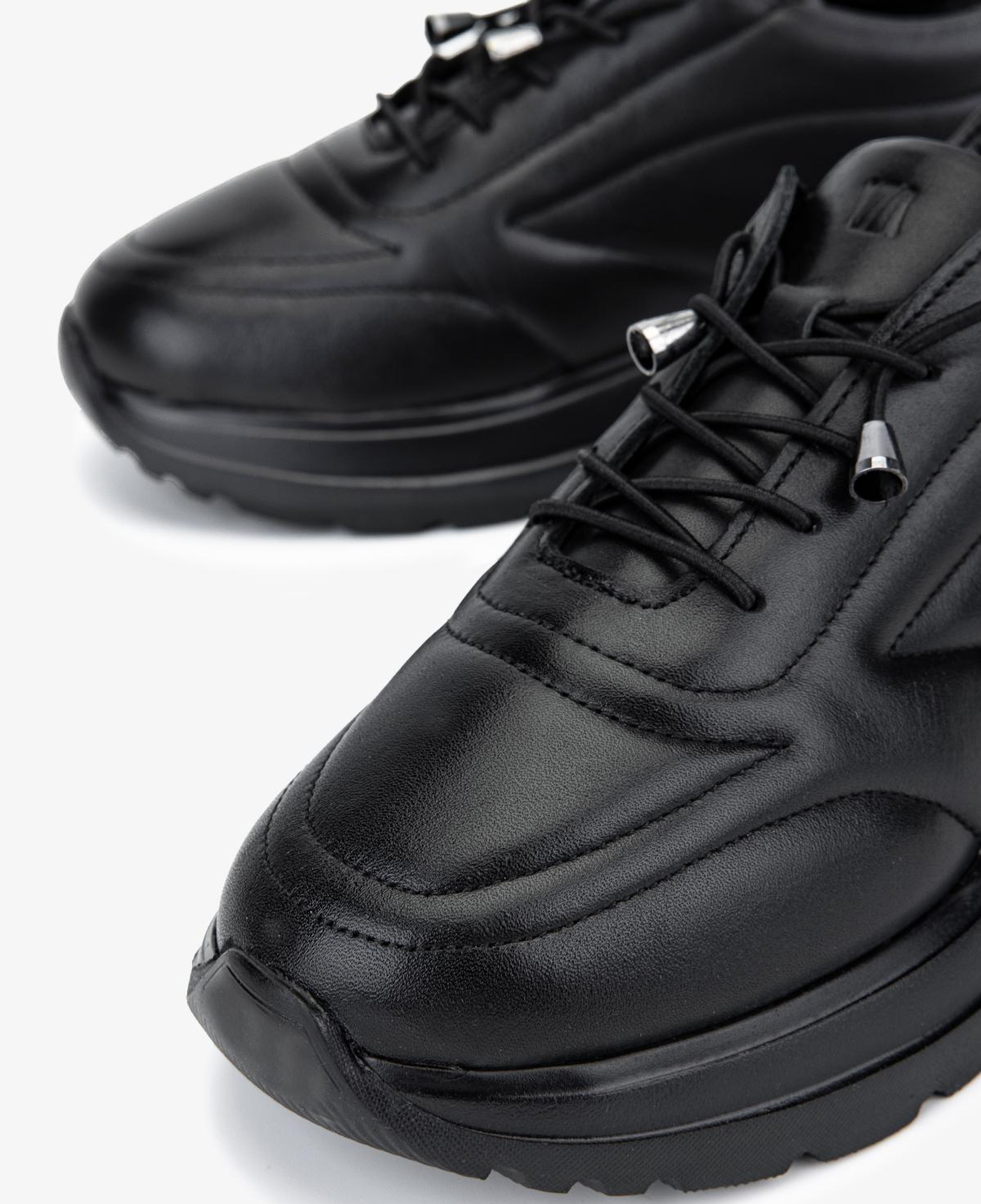 Valmenti Kadın Hakiki Deri Siyah Sneakers & Spor Ayakkabı