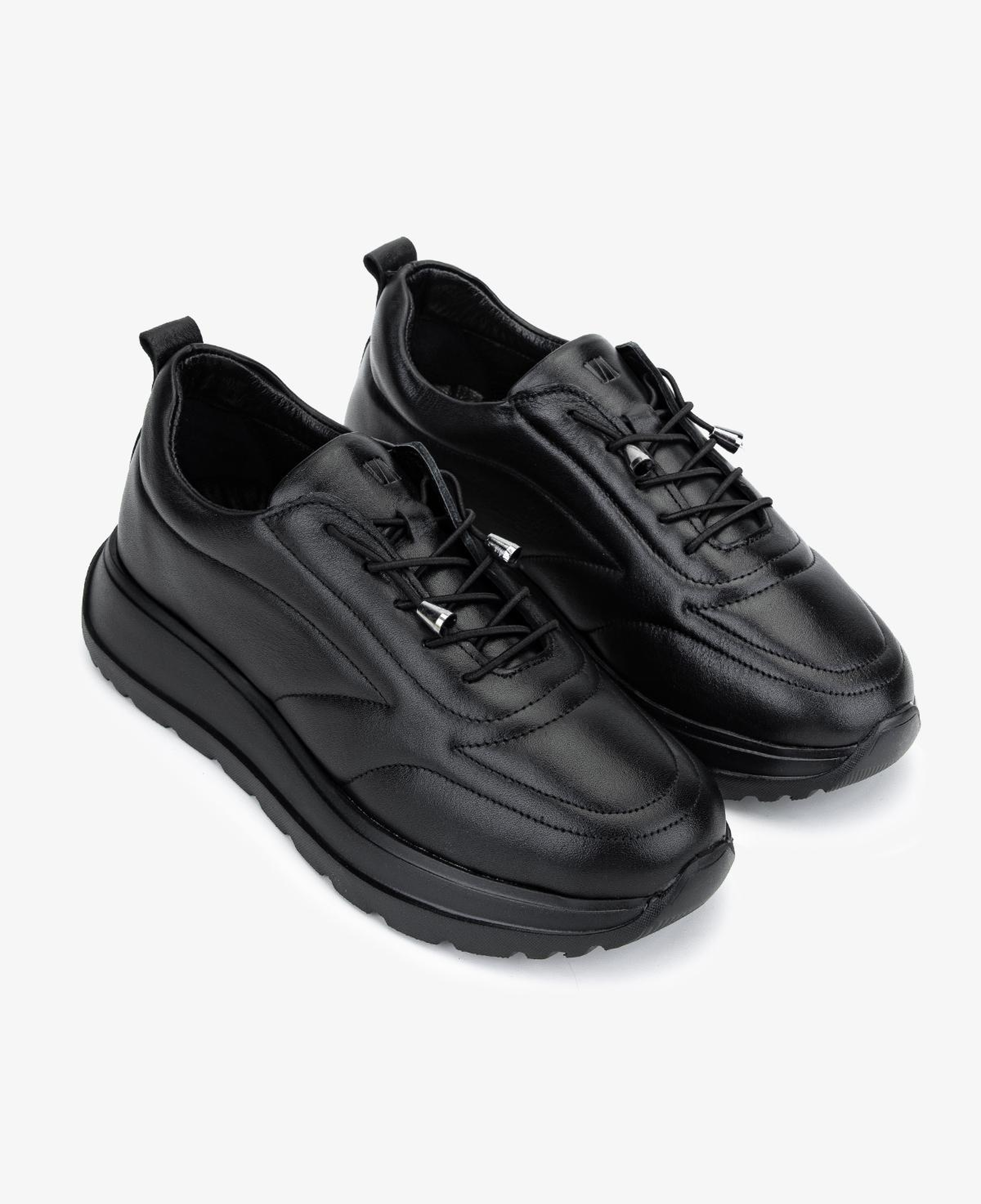 Valmenti Kadın Hakiki Deri Siyah Sneakers & Spor Ayakkabı