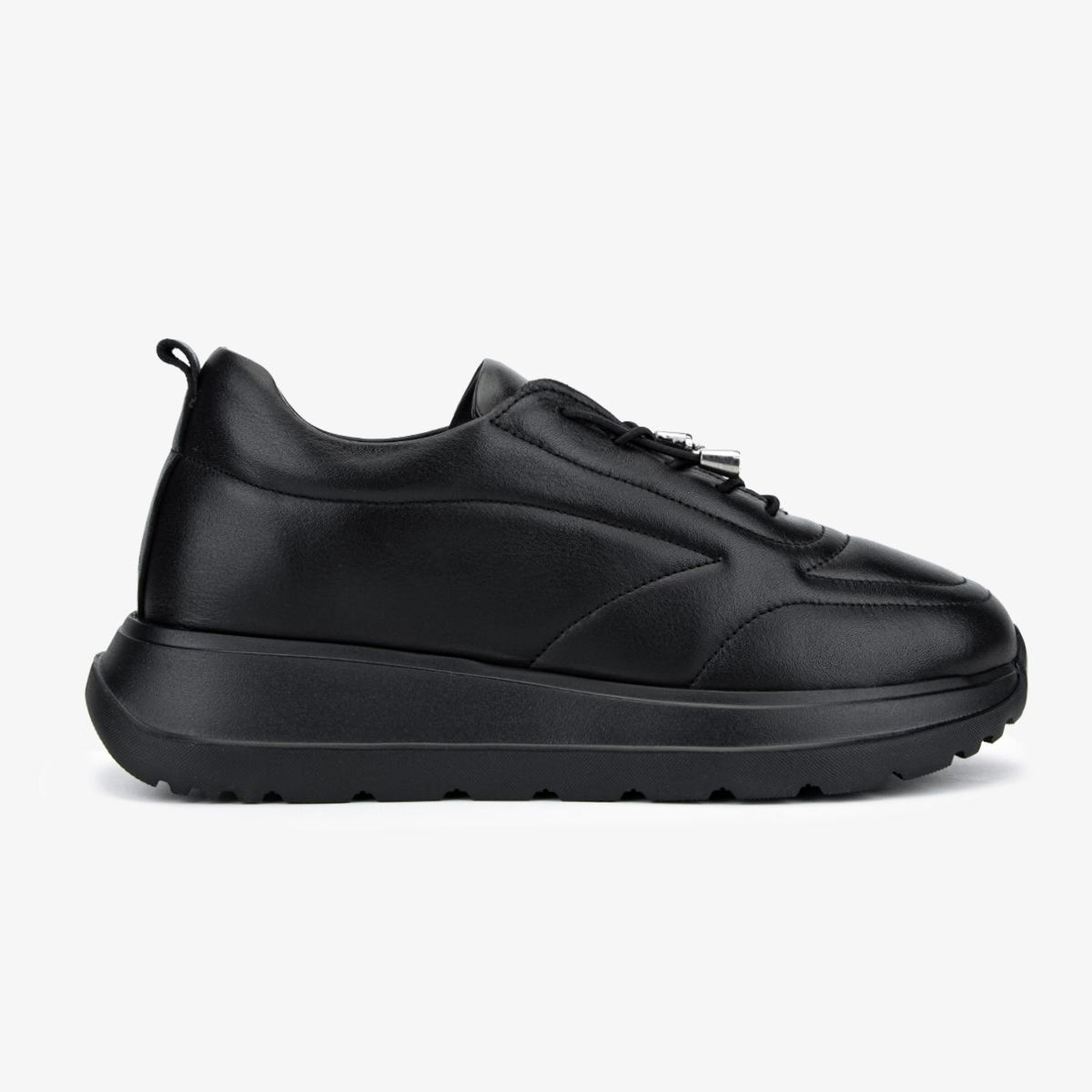 Valmenti Kadın Hakiki Deri Siyah Sneakers & Spor Ayakkabı