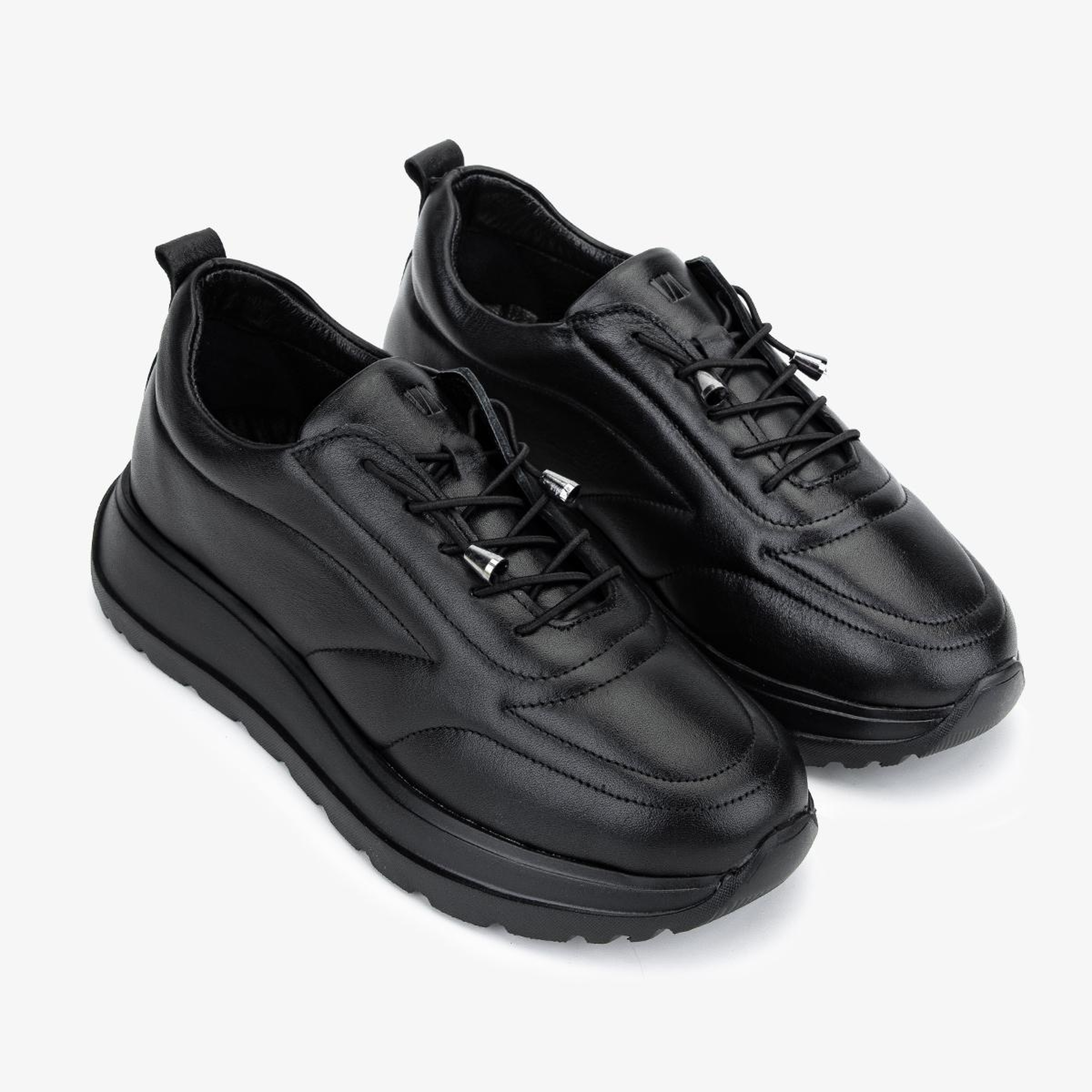 Valmenti Kadın Hakiki Deri Siyah Sneakers & Spor Ayakkabı