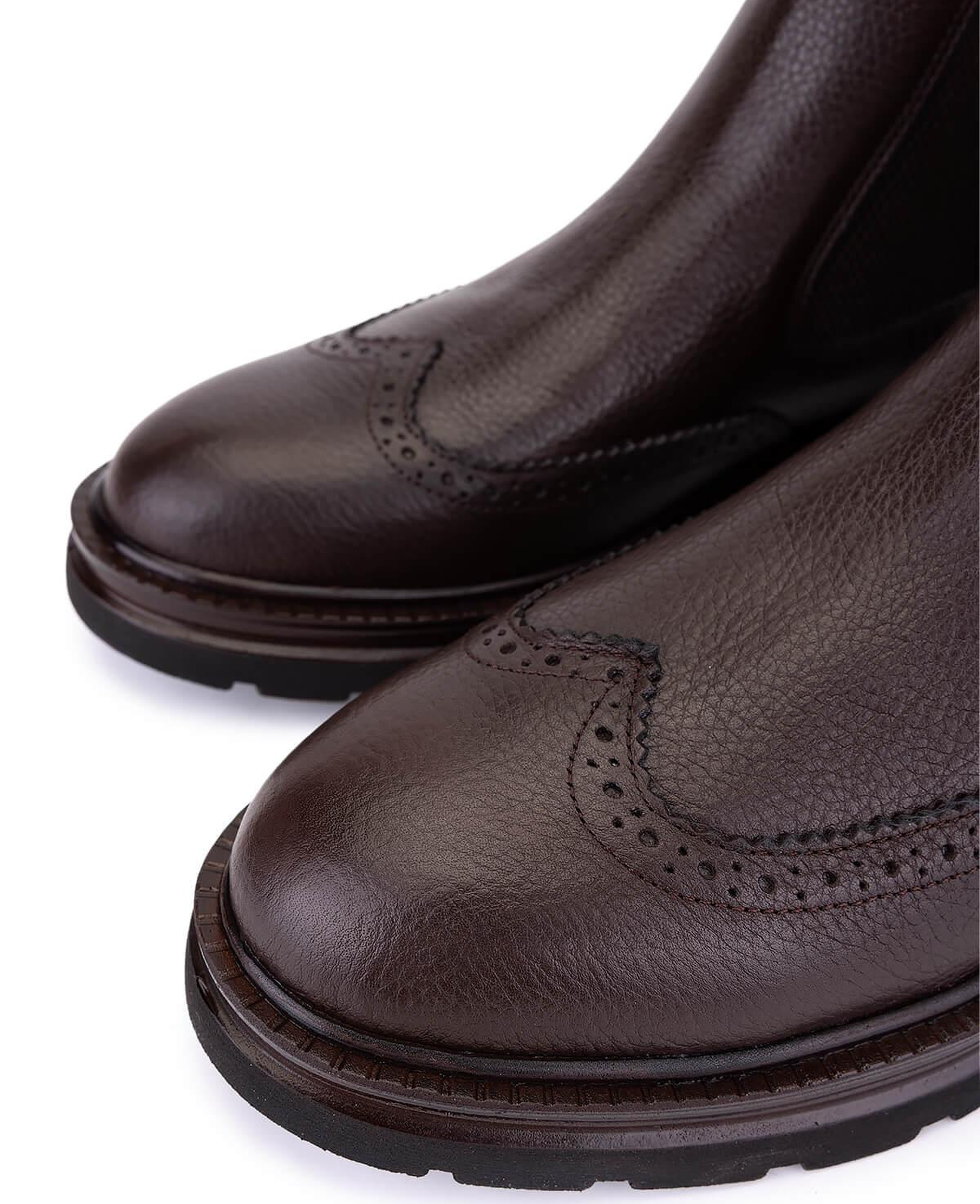 Tamer Tanca Erkek Hakiki Deri Kahverengi Casual Bot