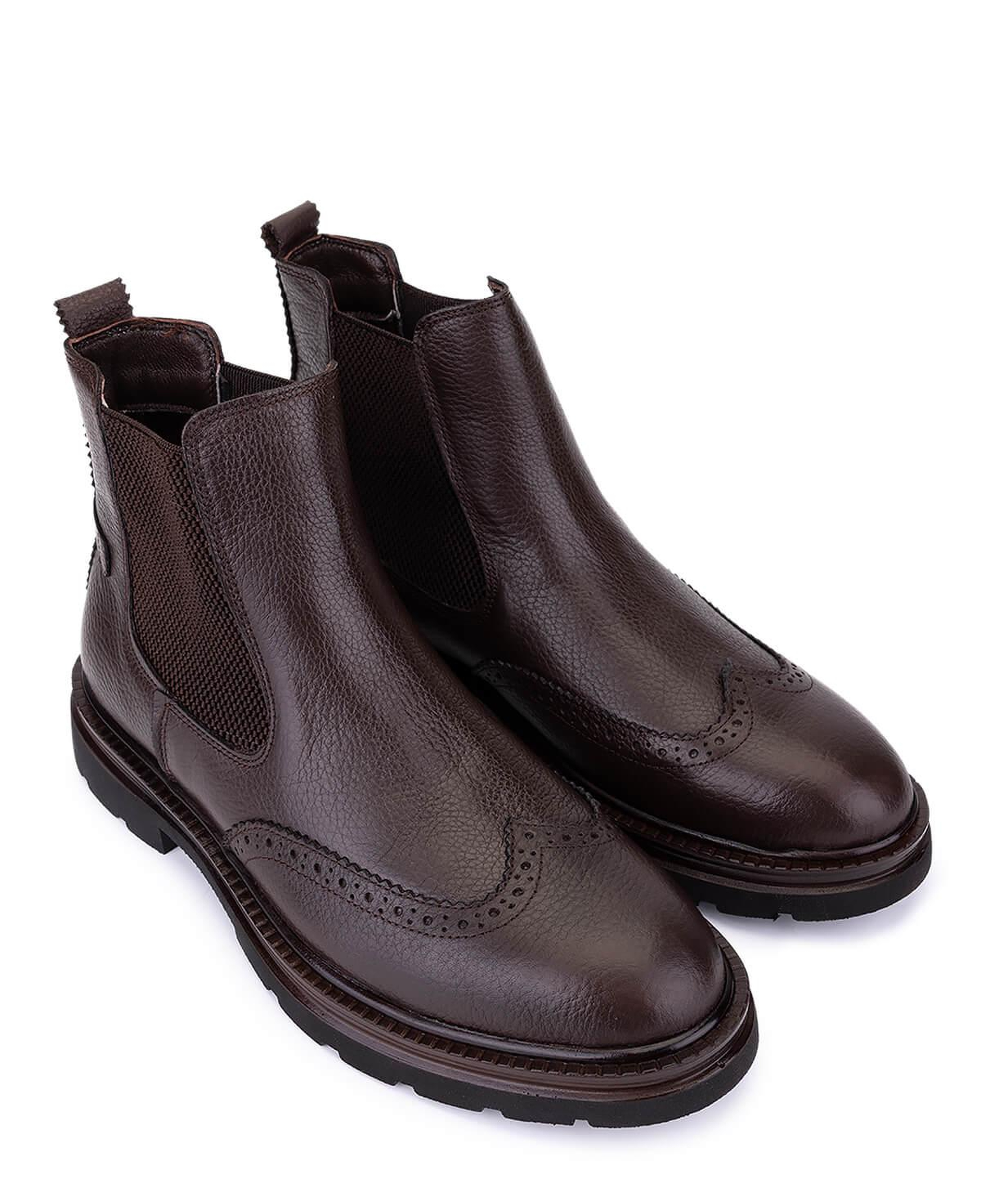 Tamer Tanca Erkek Hakiki Deri Kahverengi Casual Bot