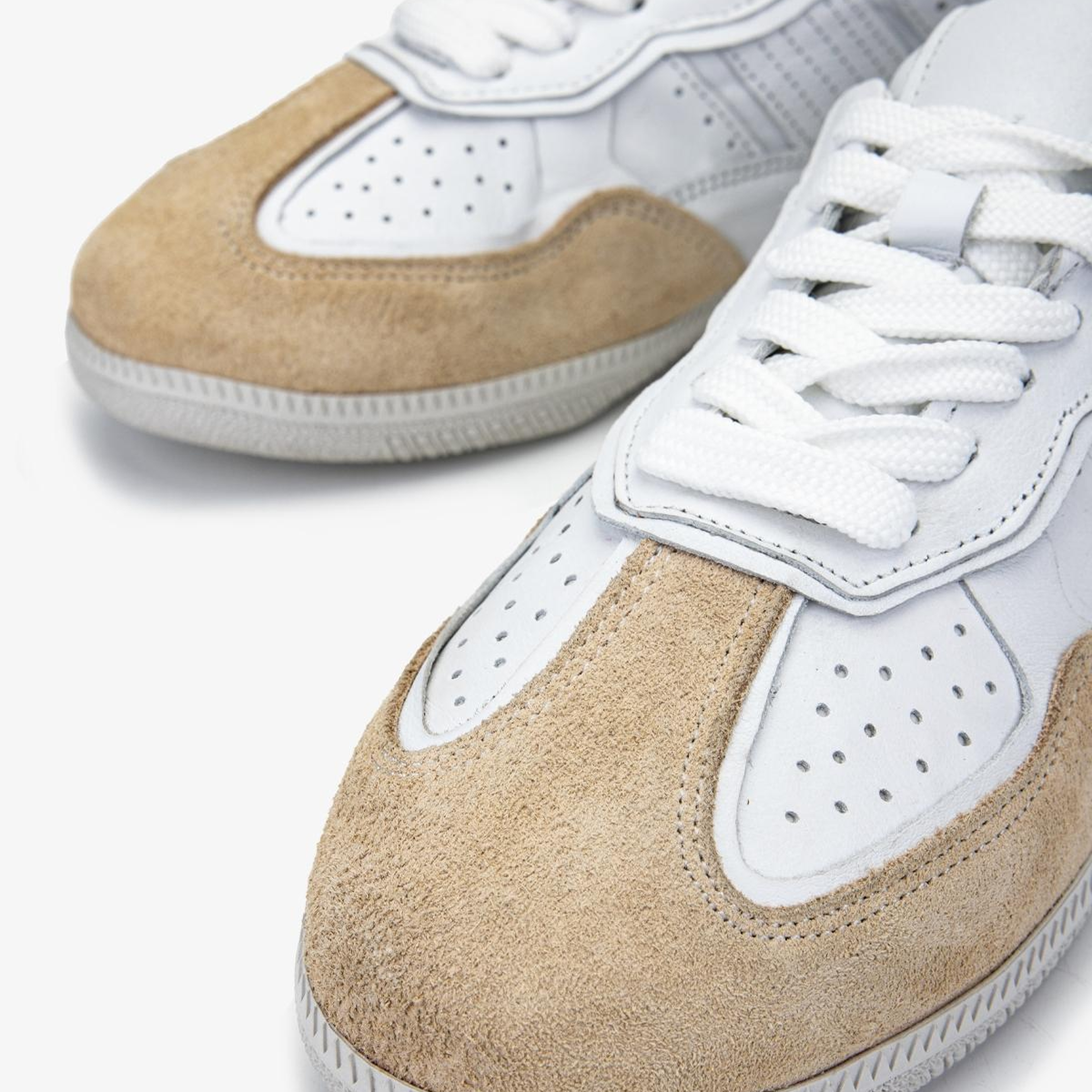 Valmenti Kadın Hakiki Deri Bej Sneakers & Spor Ayakkabı