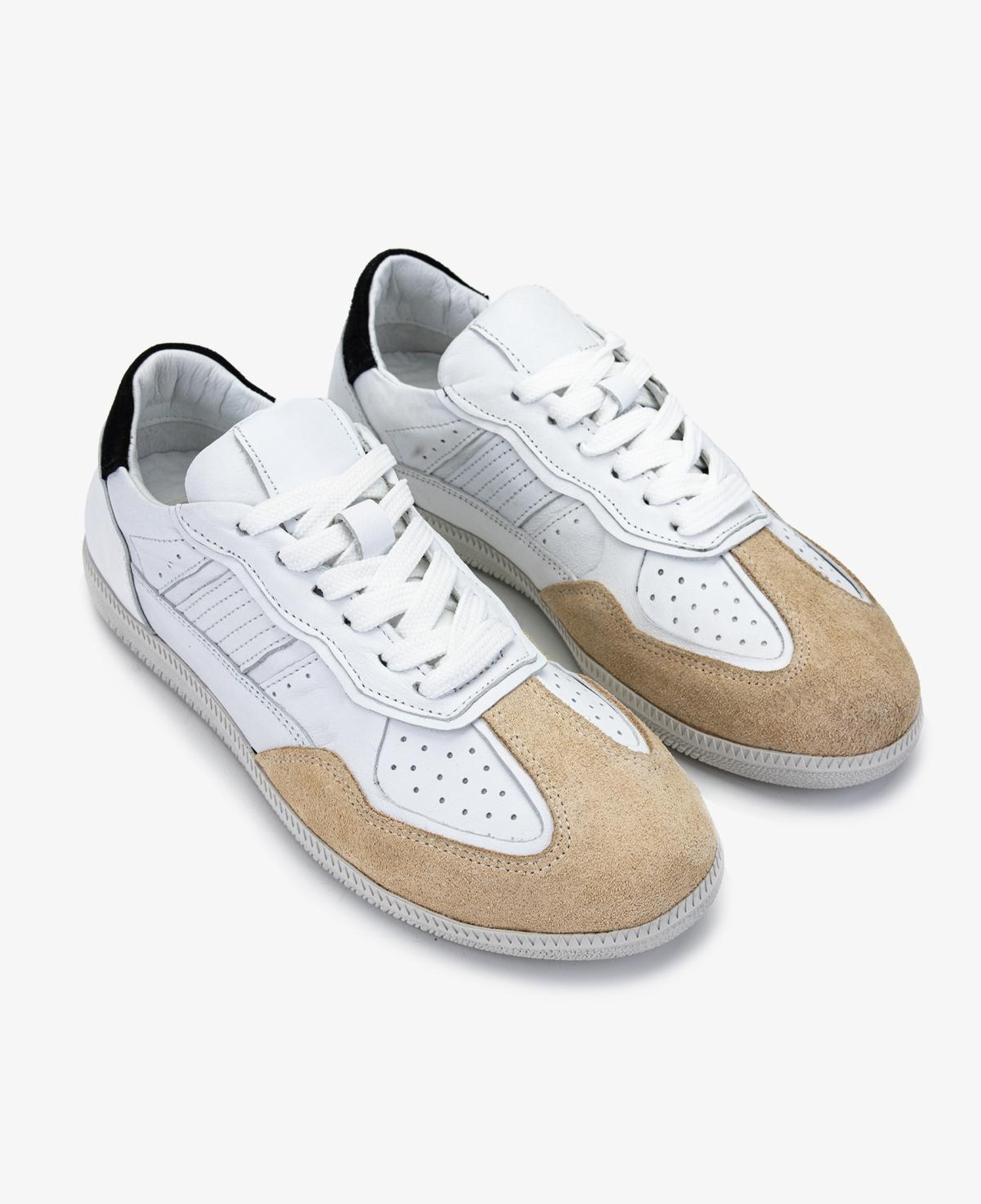 Valmenti Kadın Hakiki Deri Bej Sneakers & Spor Ayakkabı