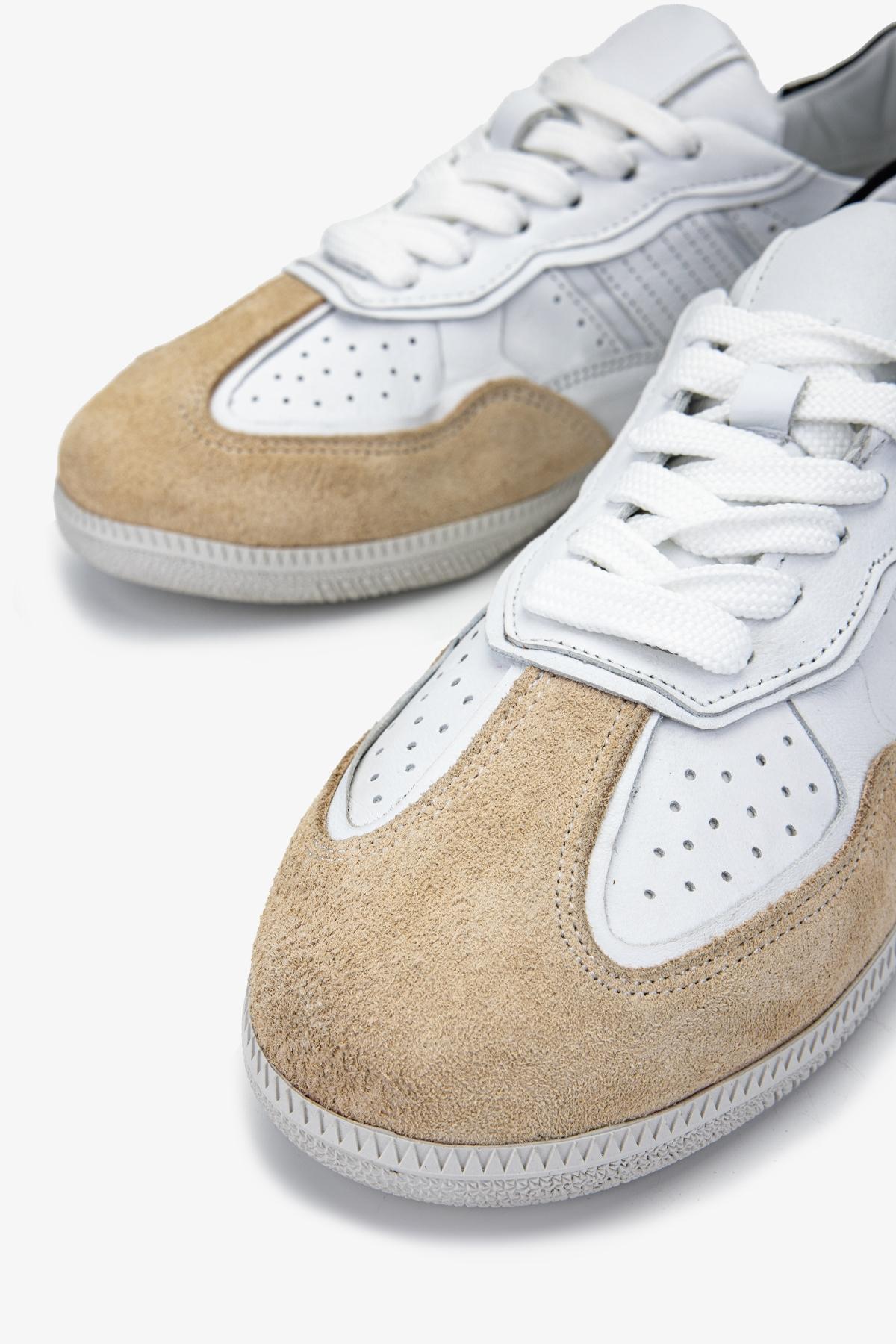 Valmenti Kadın Hakiki Deri Bej Sneakers & Spor Ayakkabı